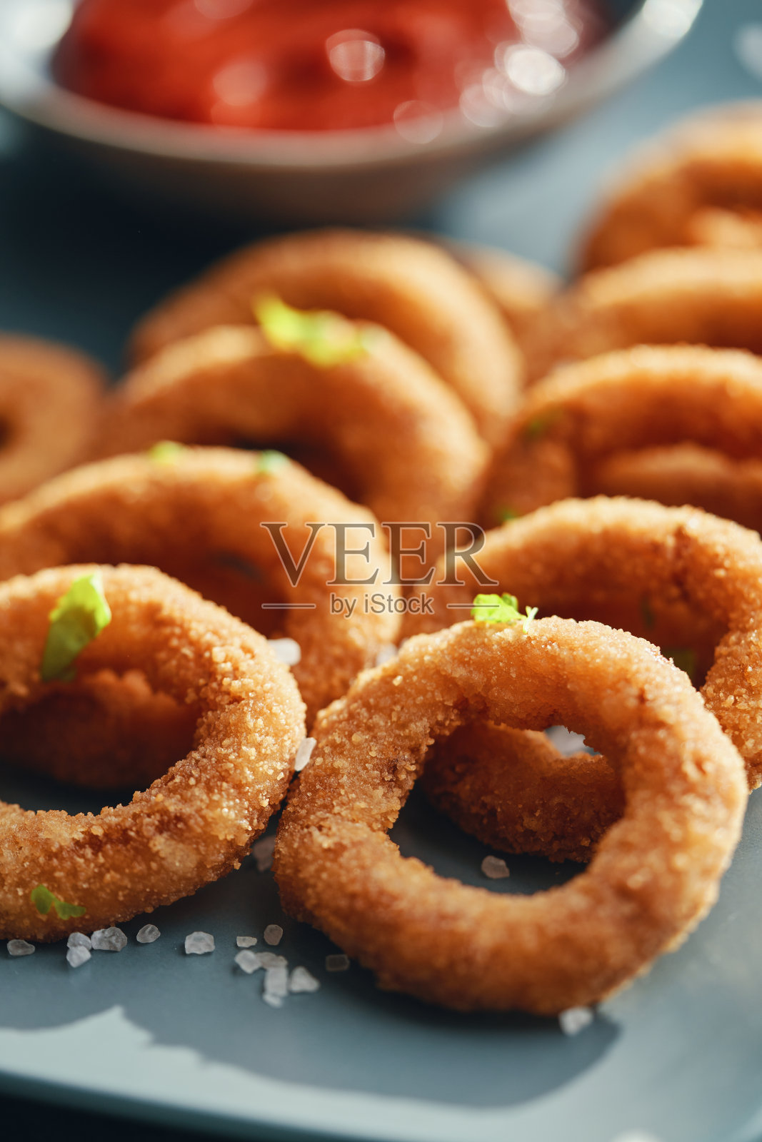 炸洋葱圈照片摄影图片