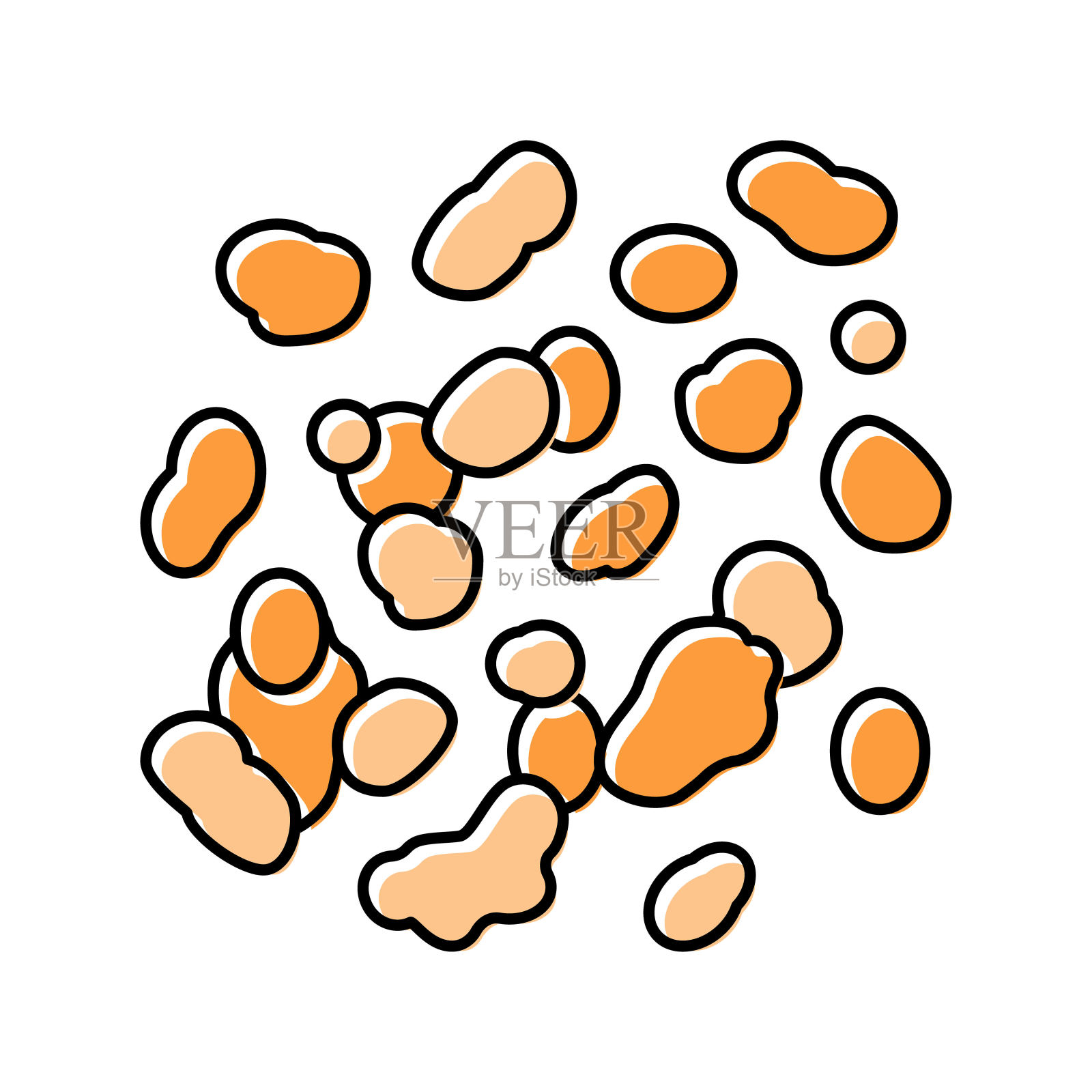 乳香芳香疗法颜色图标矢量孤立插图插画图片素材