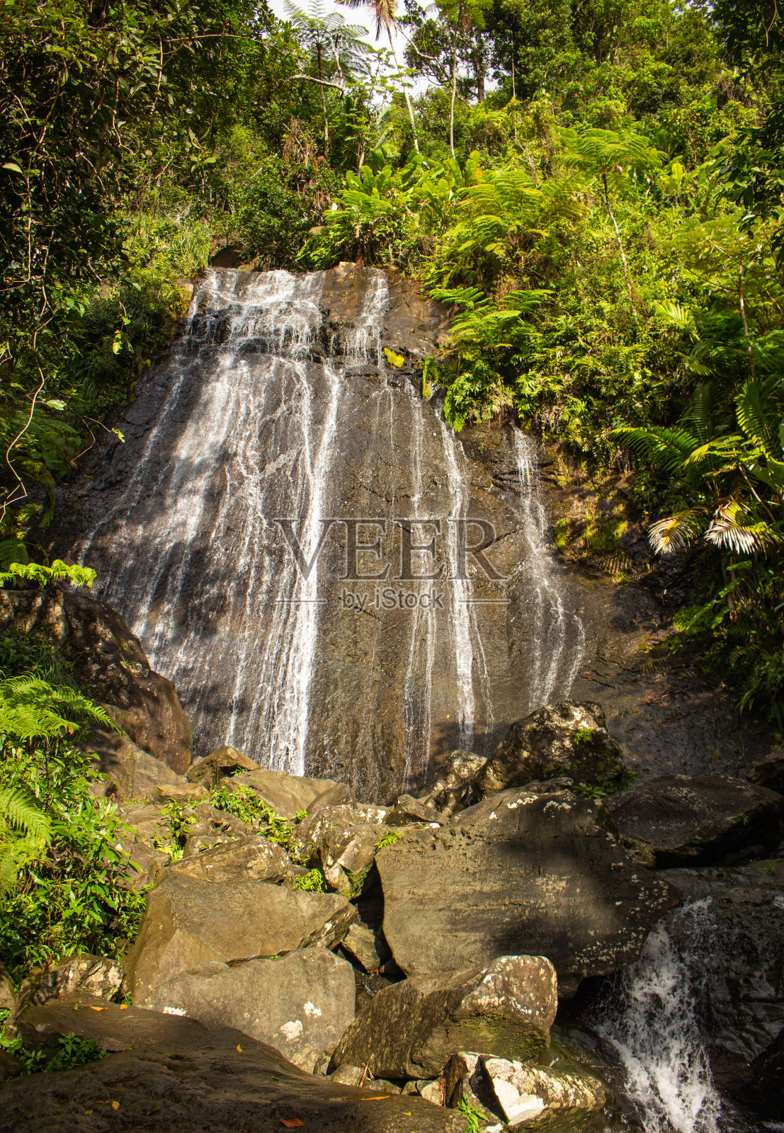 云克的瀑布照片摄影图片