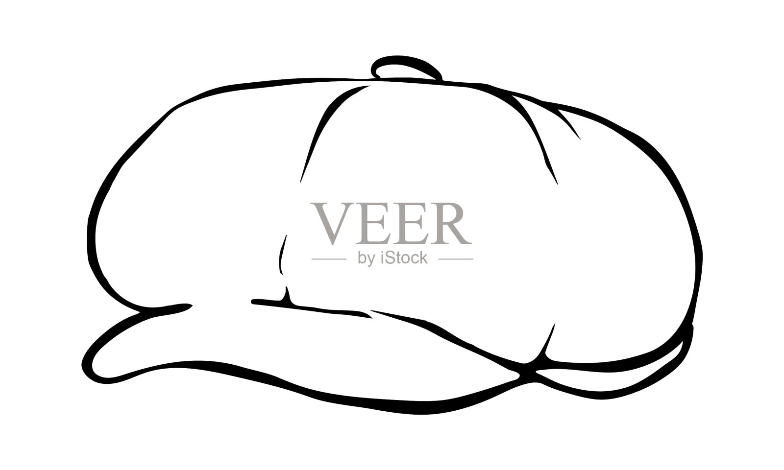 报童帽大纲设计元素图片