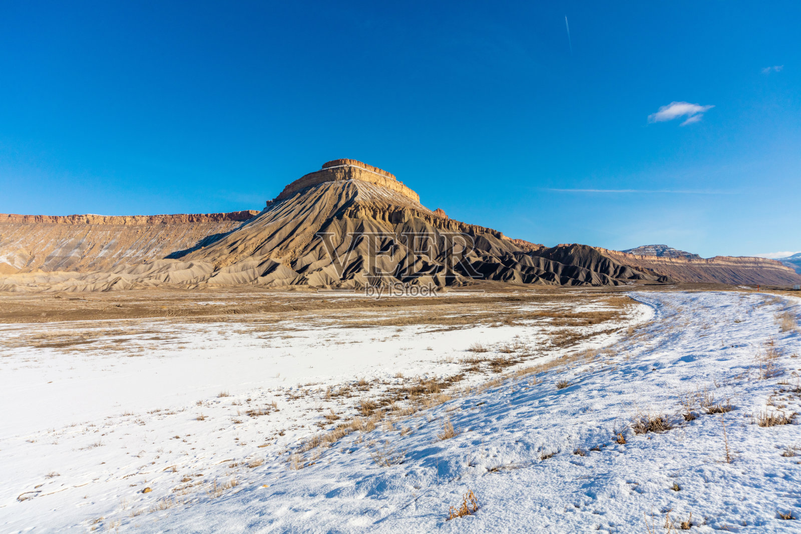加菲猫山和Bookcliff山脉西部科罗拉多户外地平线风景多样性动态地点在冬季照片系列照片摄影图片