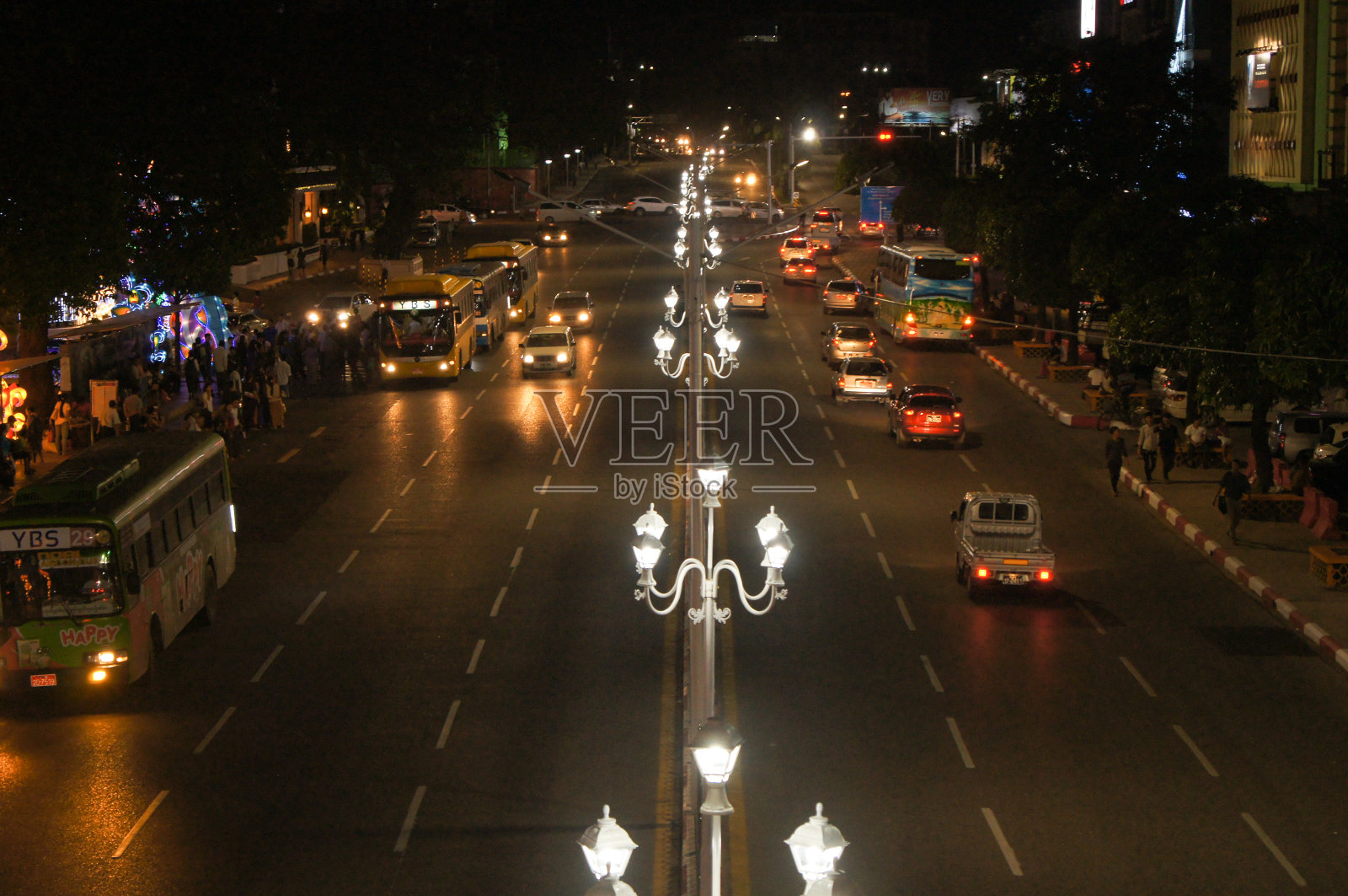 仰光的夜晚照片摄影图片