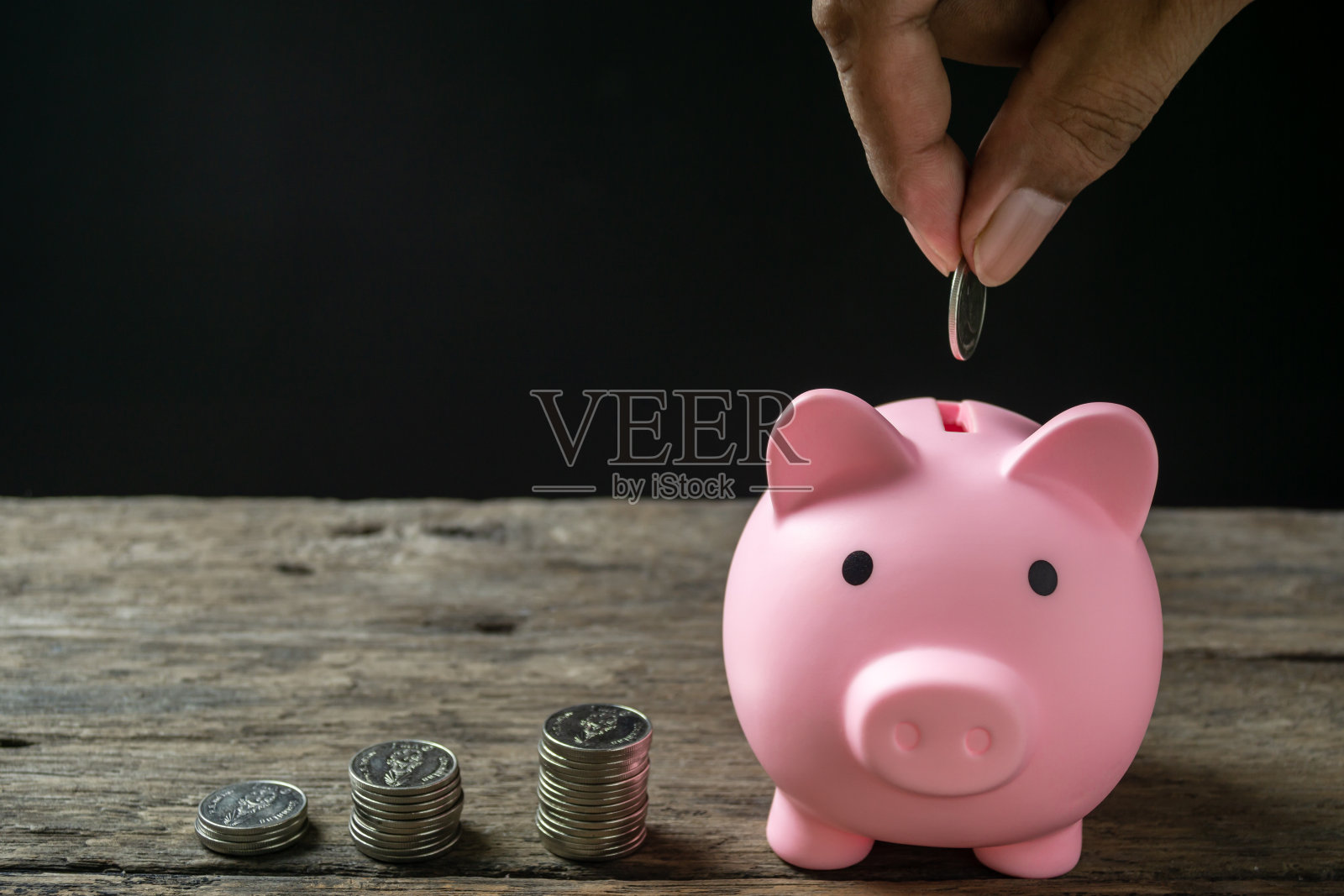 节省金钱和帐户银行的财务概念照片摄影图片