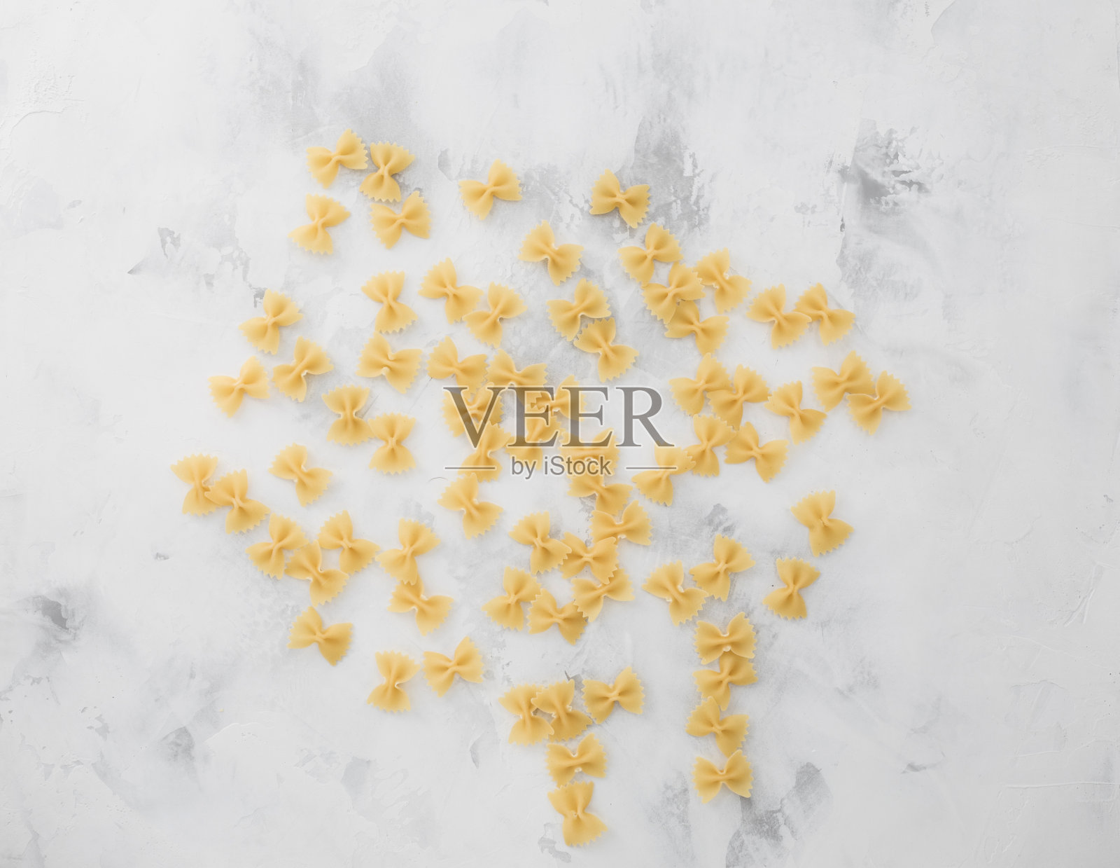 传统意大利farfalle意大利面照片摄影图片