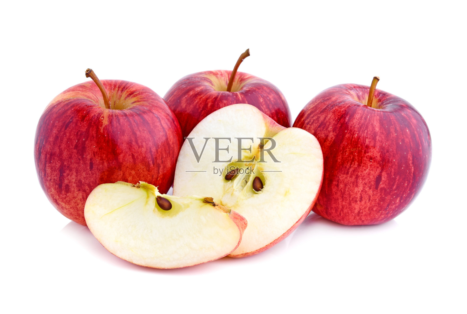 苹果孤立在白色背景上照片摄影图片