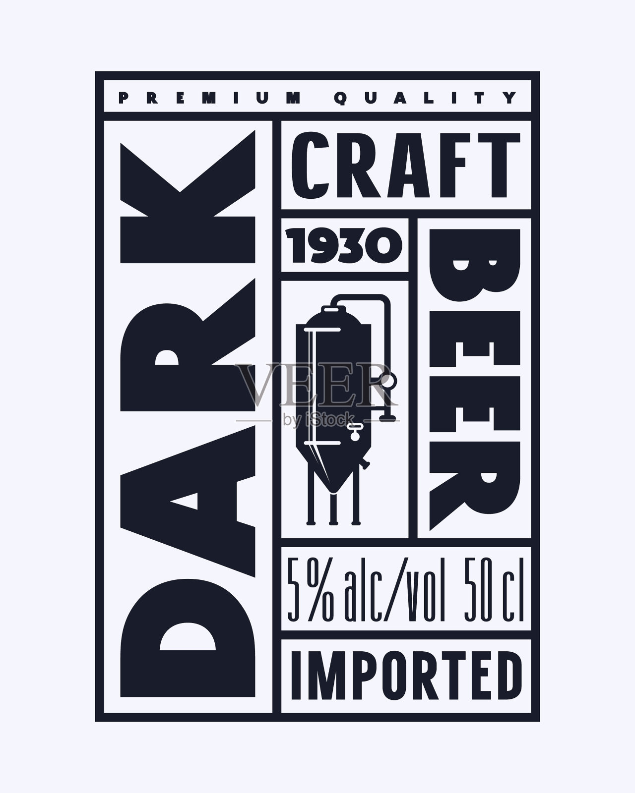 黑啤酒的模板标签插画图片素材