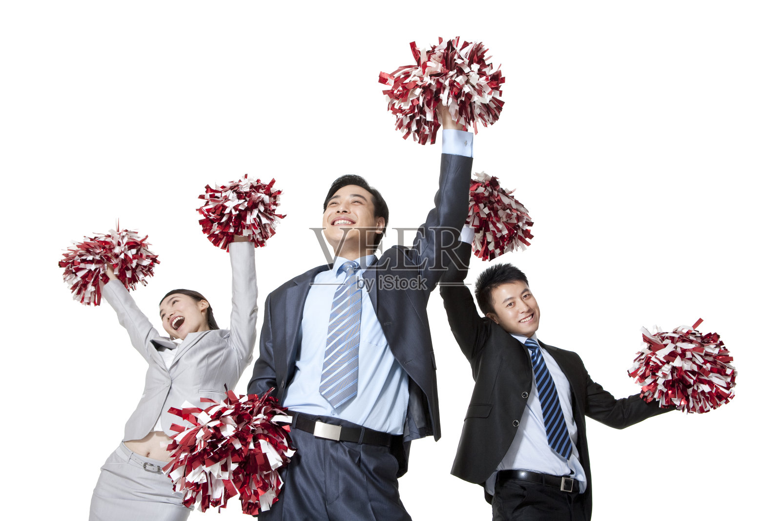 商务人士庆祝照片摄影图片