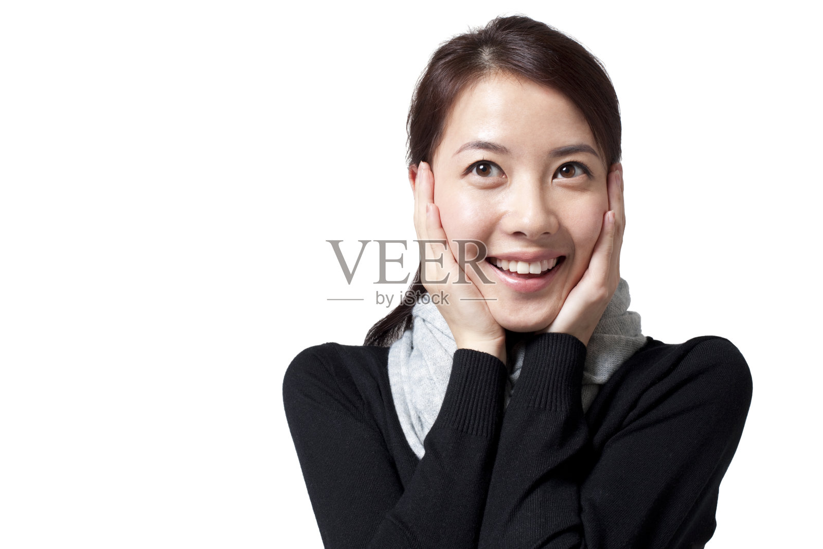 时尚青年女子肖像照片摄影图片