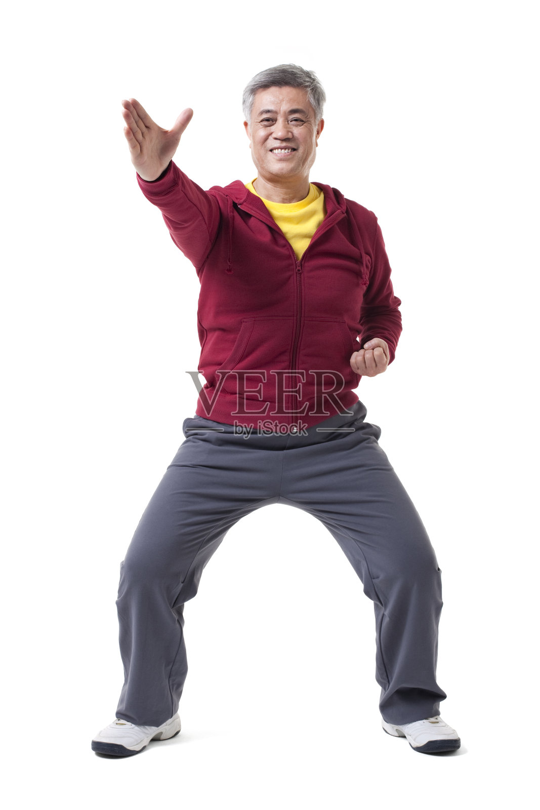 老年人健身照片摄影图片