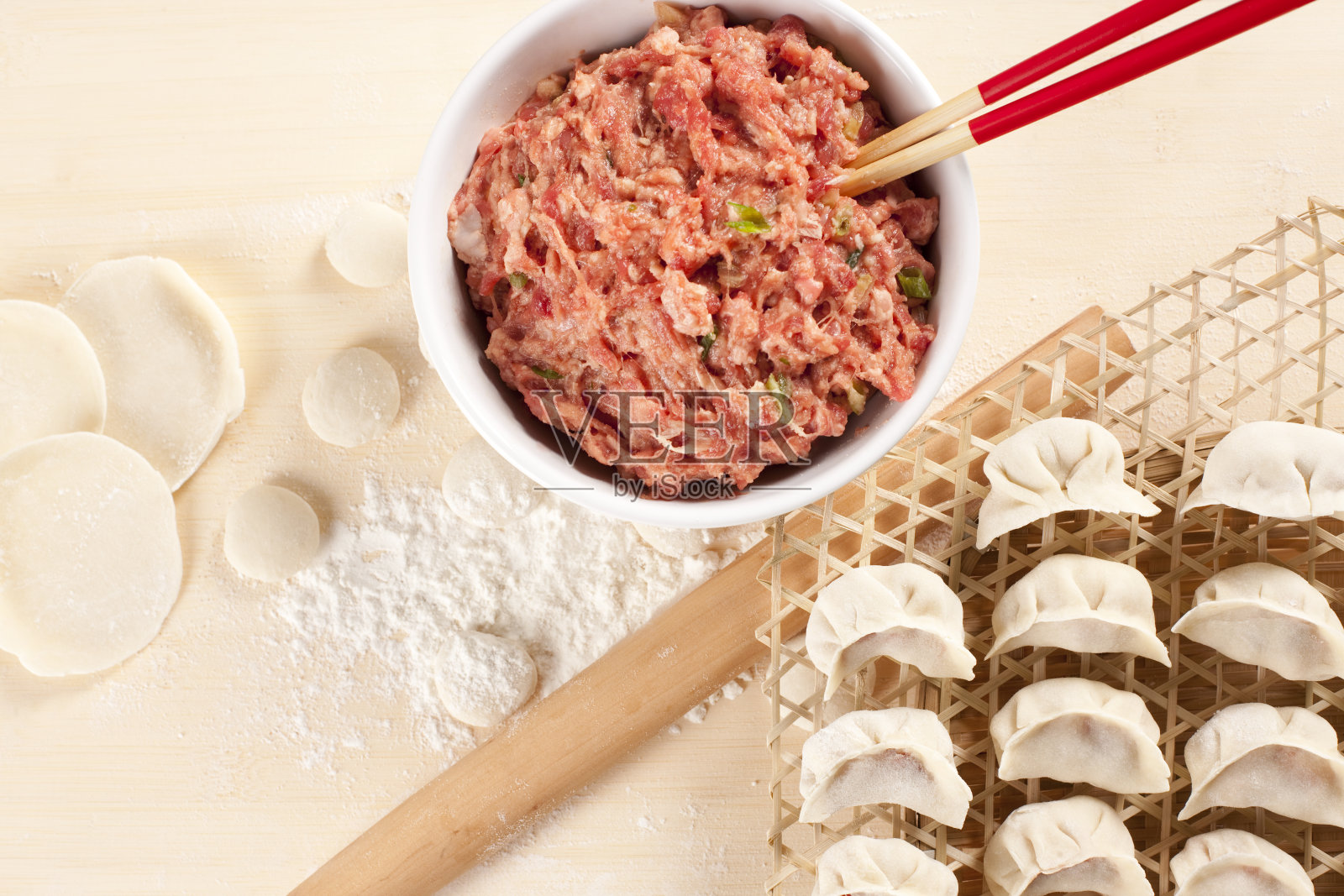 饺子特写照片摄影图片