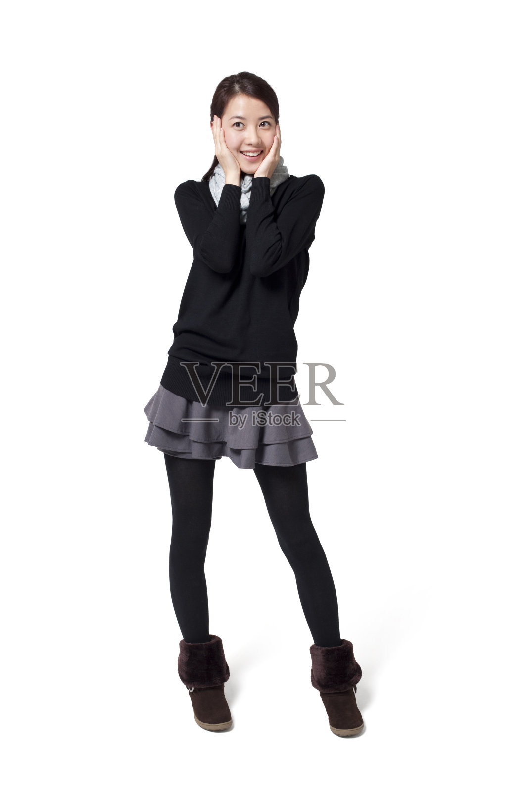 时尚青年女子肖像照片摄影图片