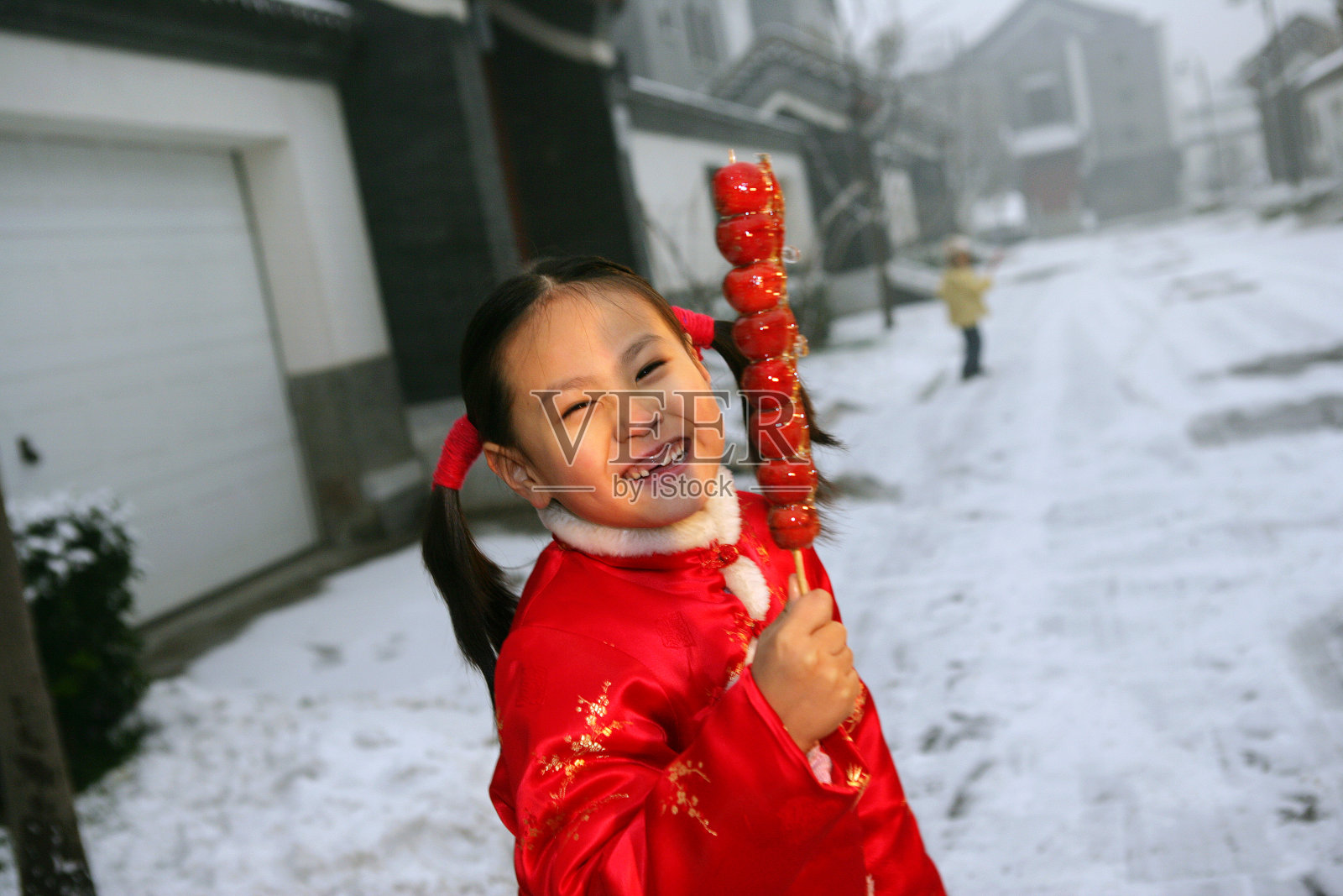 东方儿童-过年照片摄影图片