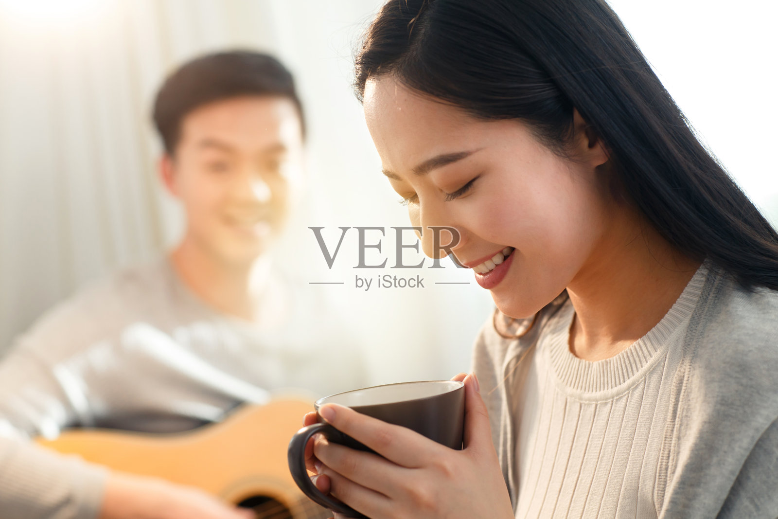 快乐情侣照片摄影图片