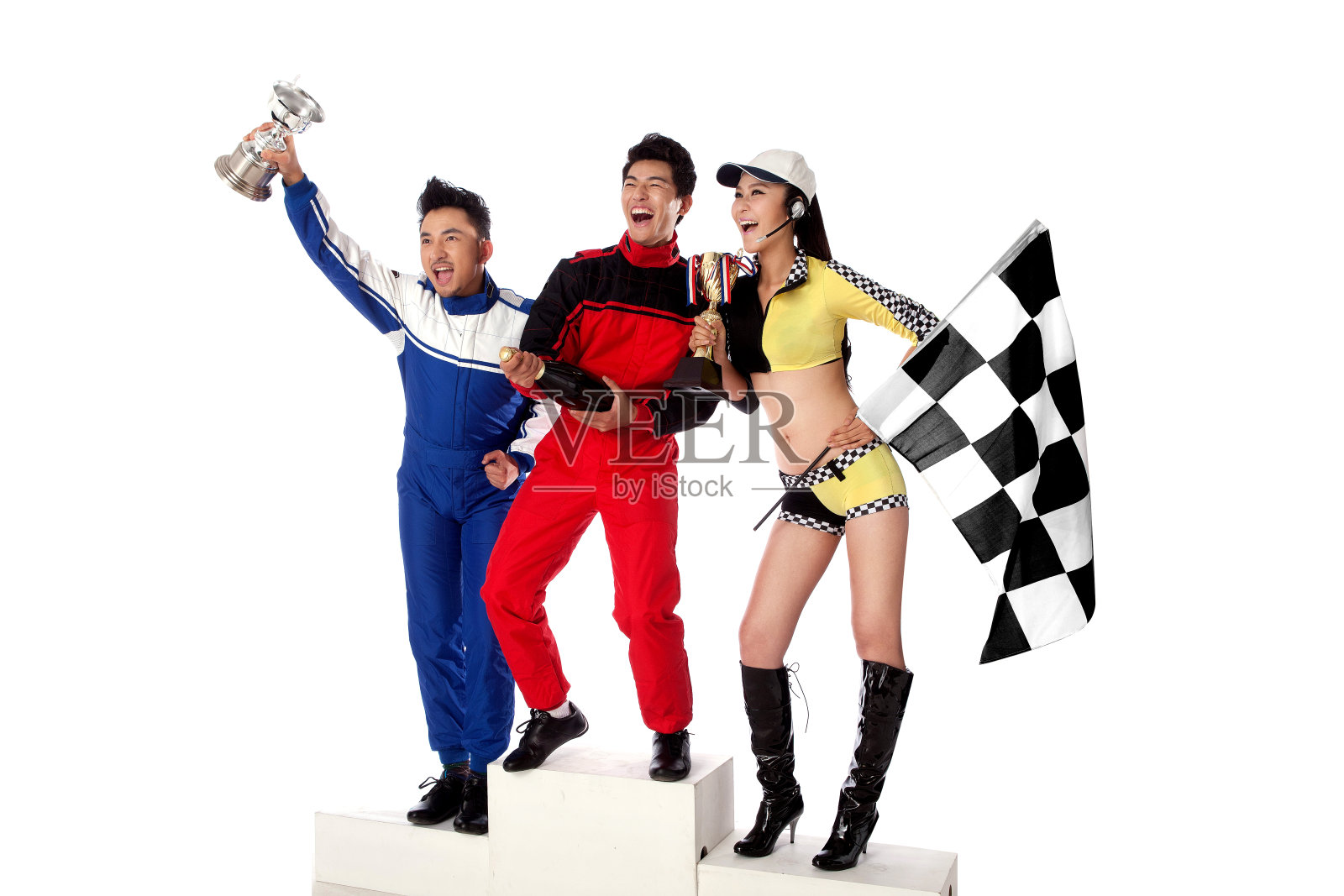 青年赛车手获奖照片摄影图片