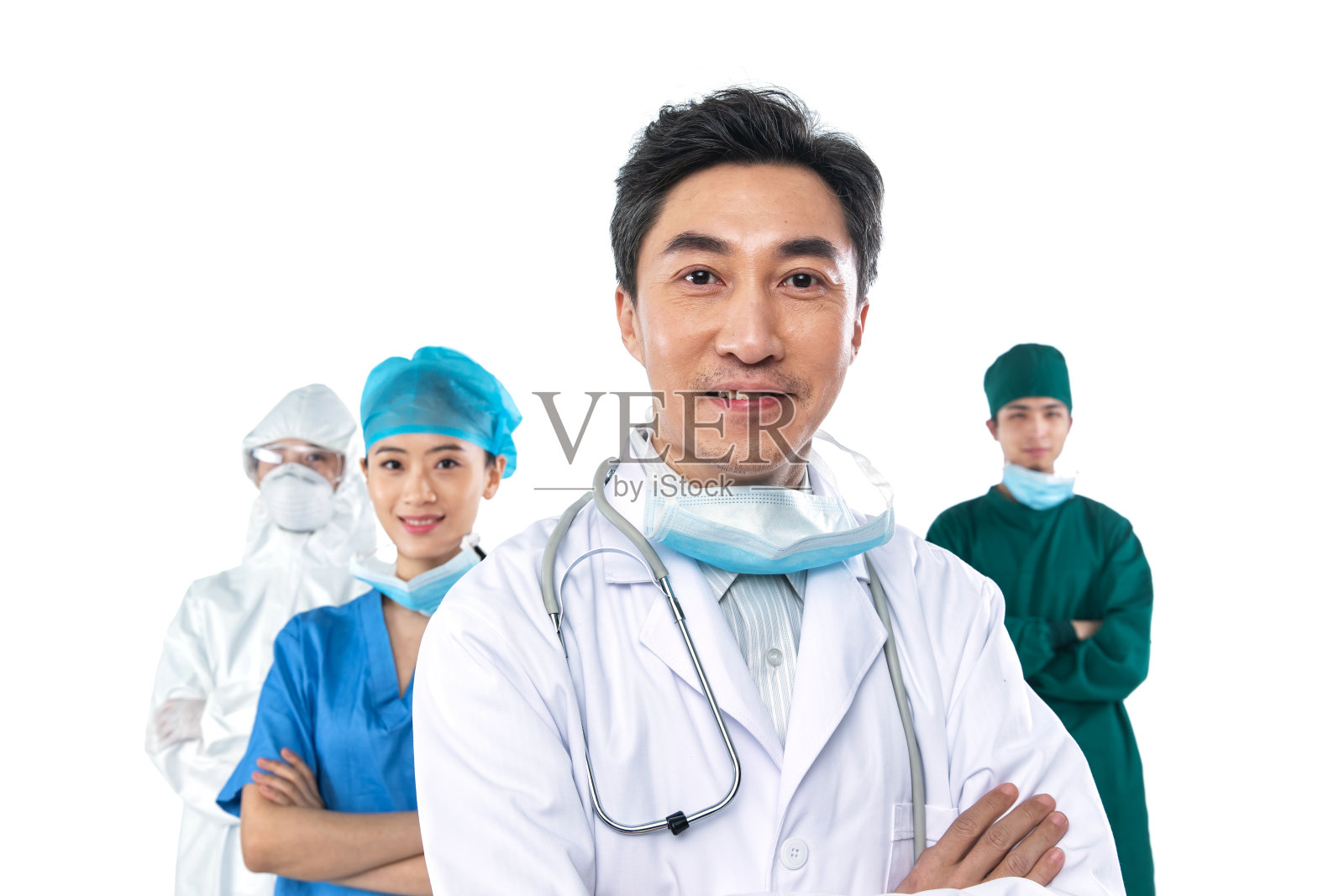 医务工作者团队肖像照片摄影图片