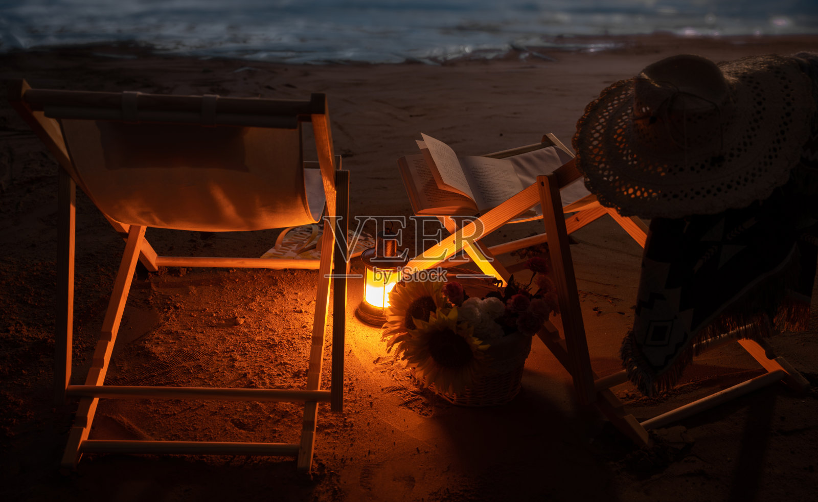 沙滩静物照片摄影图片