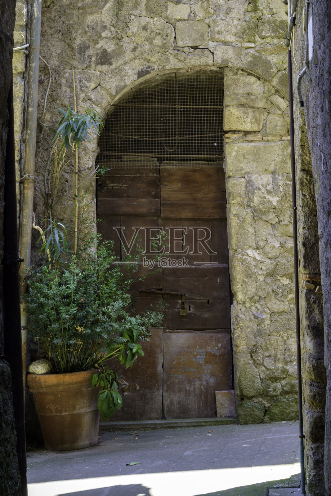 博马佐,维特博省的一个中世纪村庄照片摄影图片