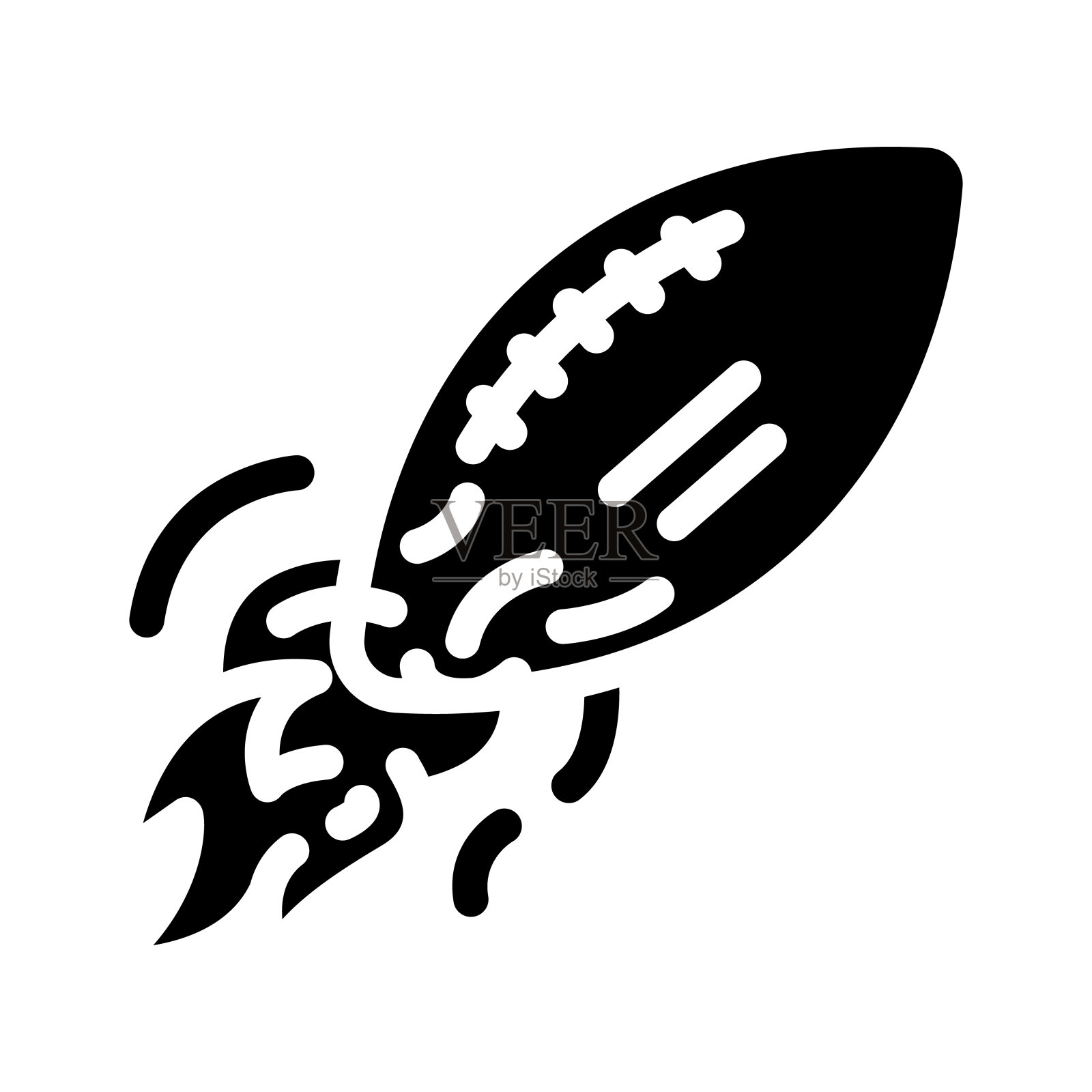 球高速飞行字形图标矢量插图插画图片素材