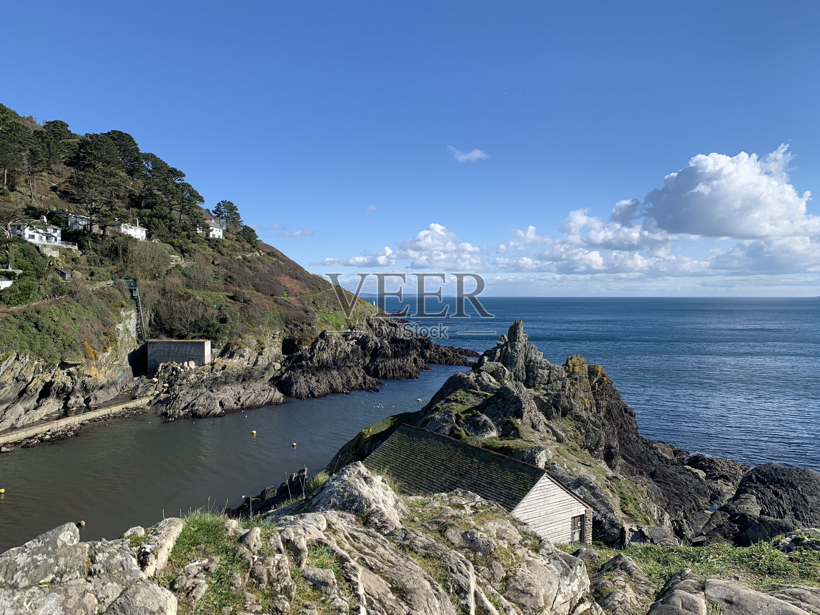 Polperro康沃尔郡照片摄影图片