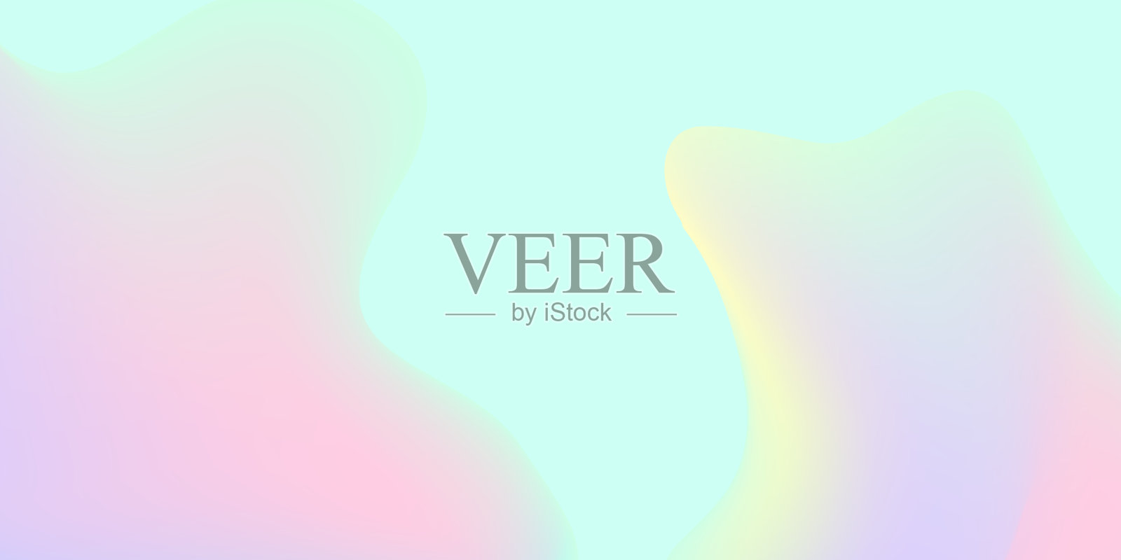 现代浪潮和流体粉彩梯度明亮的背景海报横幅模板插画图片素材