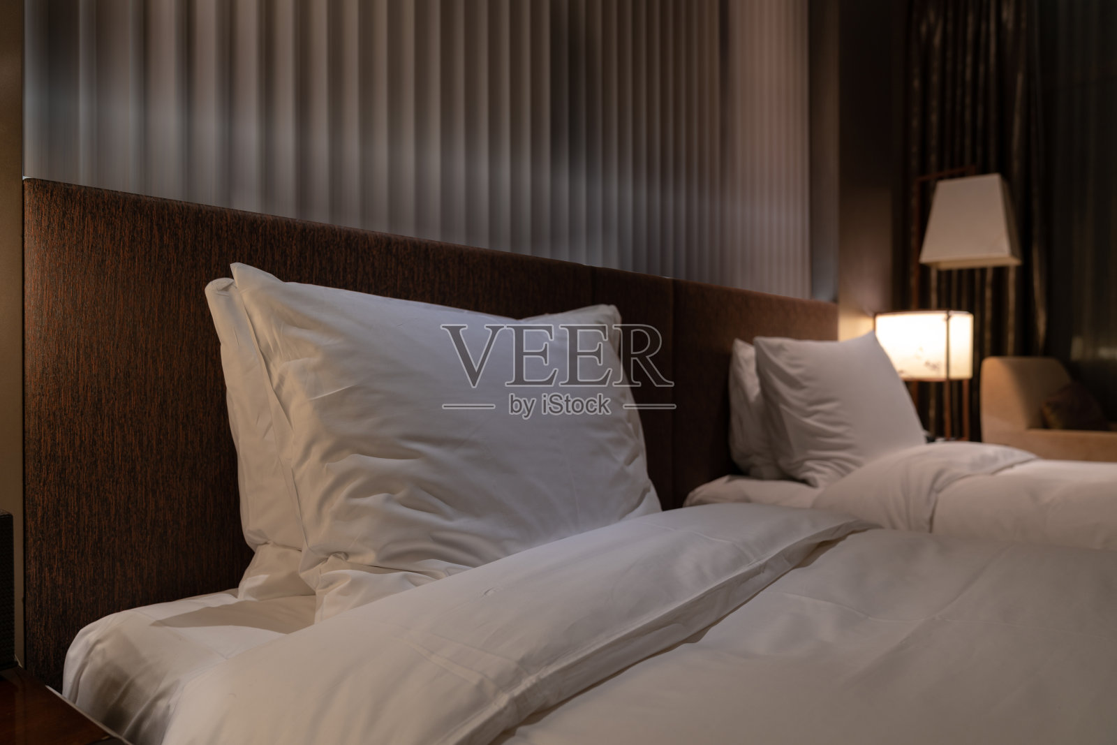 家庭和酒店卧室内部照片摄影图片