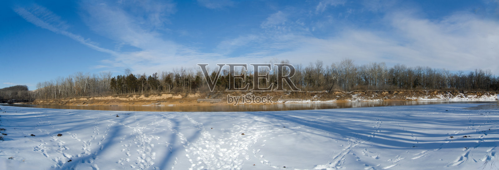 卡斯尔伍德国家公园-二月雪全景照片摄影图片