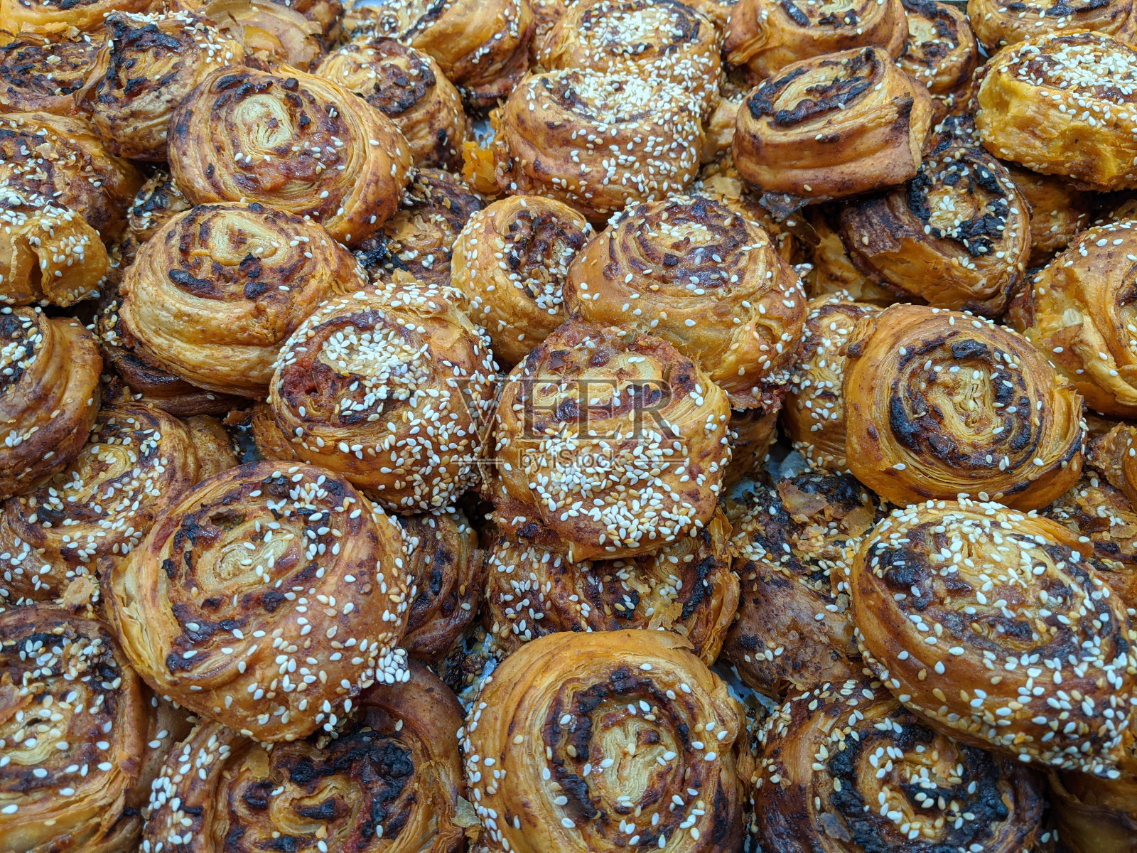 奶酪番茄酱新鲜烘焙披萨糕点照片摄影图片