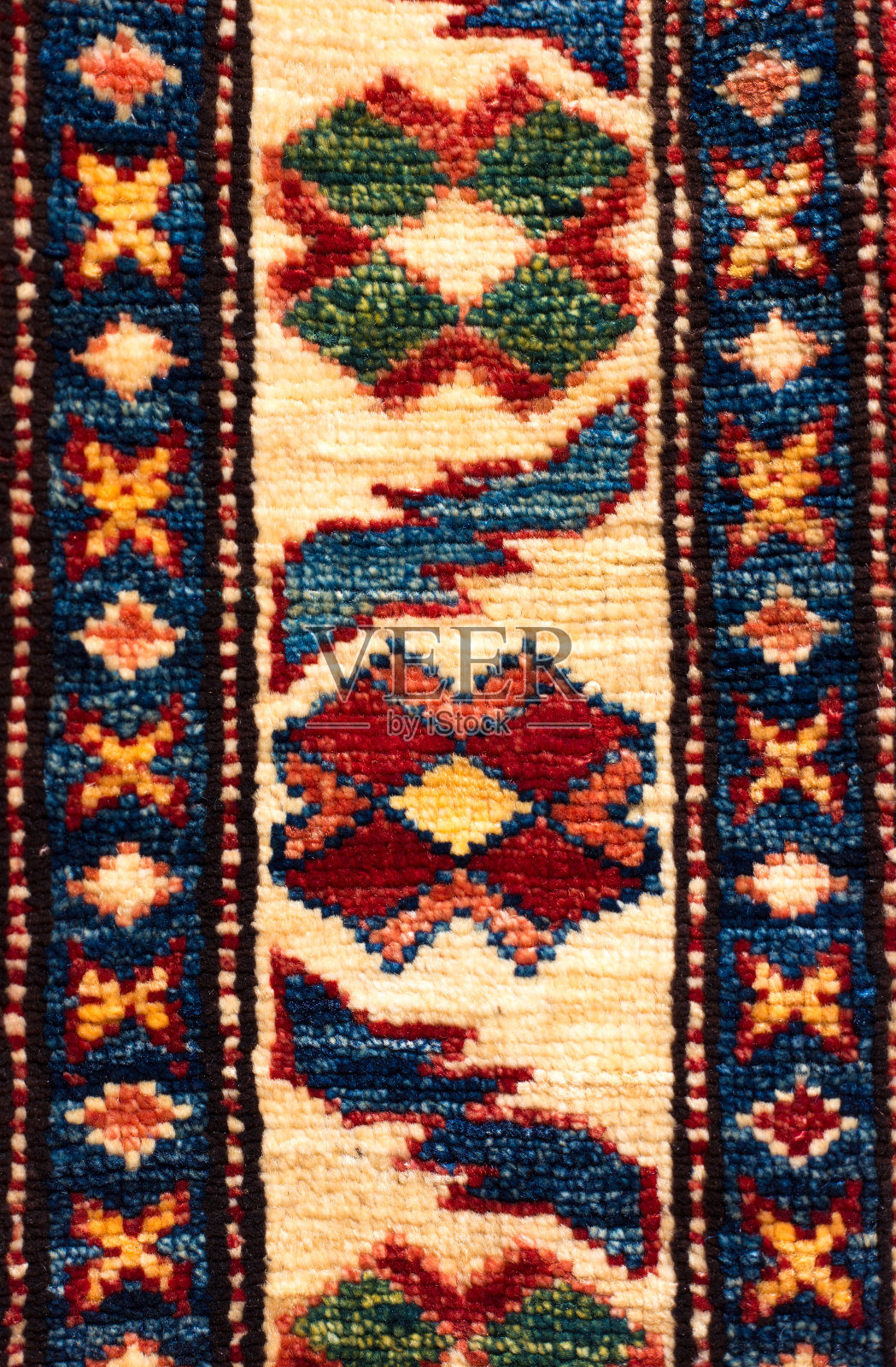 复古羊毛地毯细节特写照片摄影图片