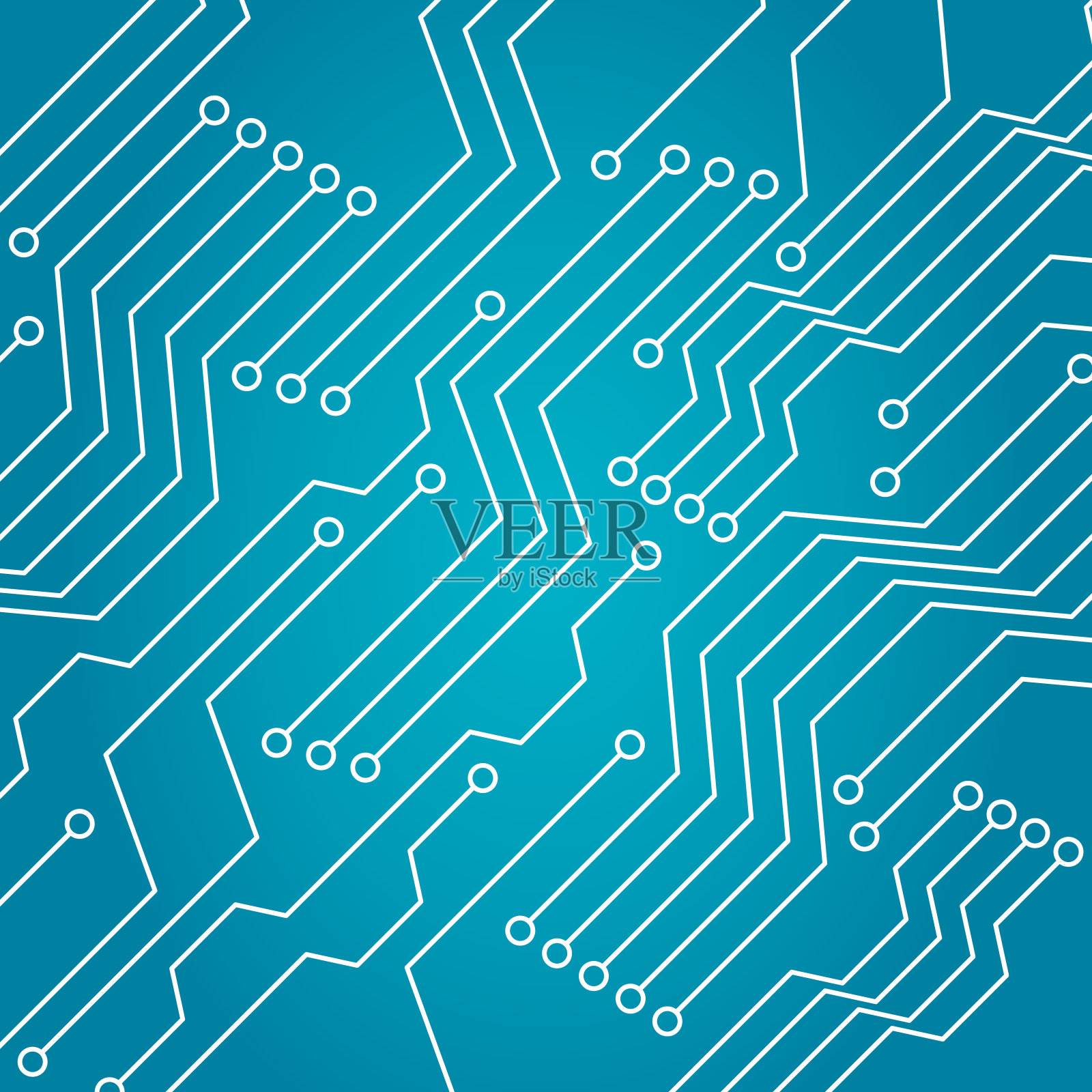 电子电路板插画图片素材