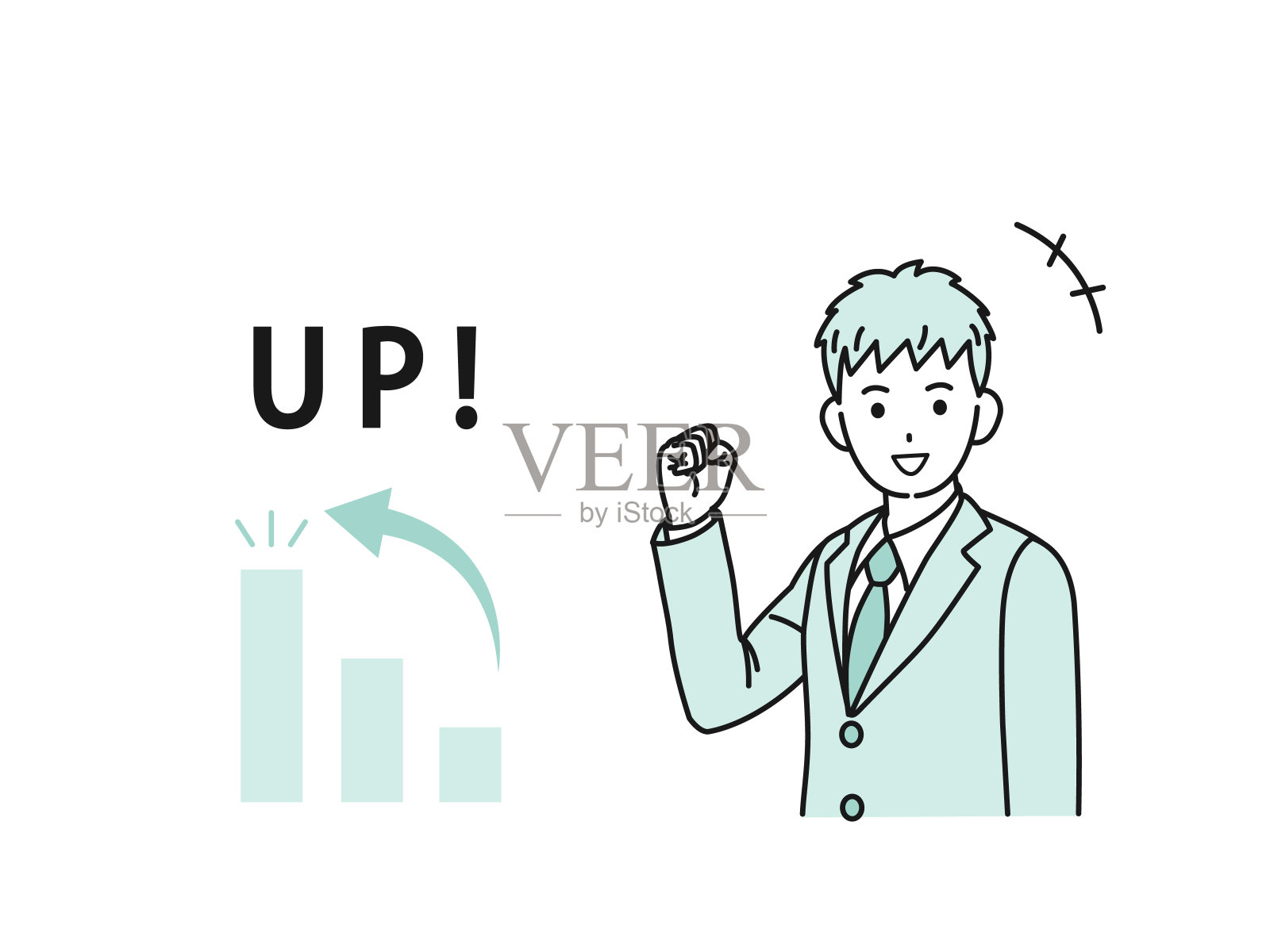 男生学生成绩很好插画图片素材