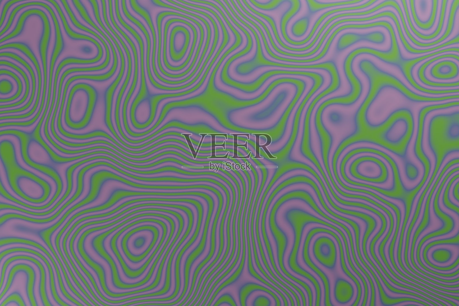 波浪绿色紫色云纹图案背景3d插图照片摄影图片