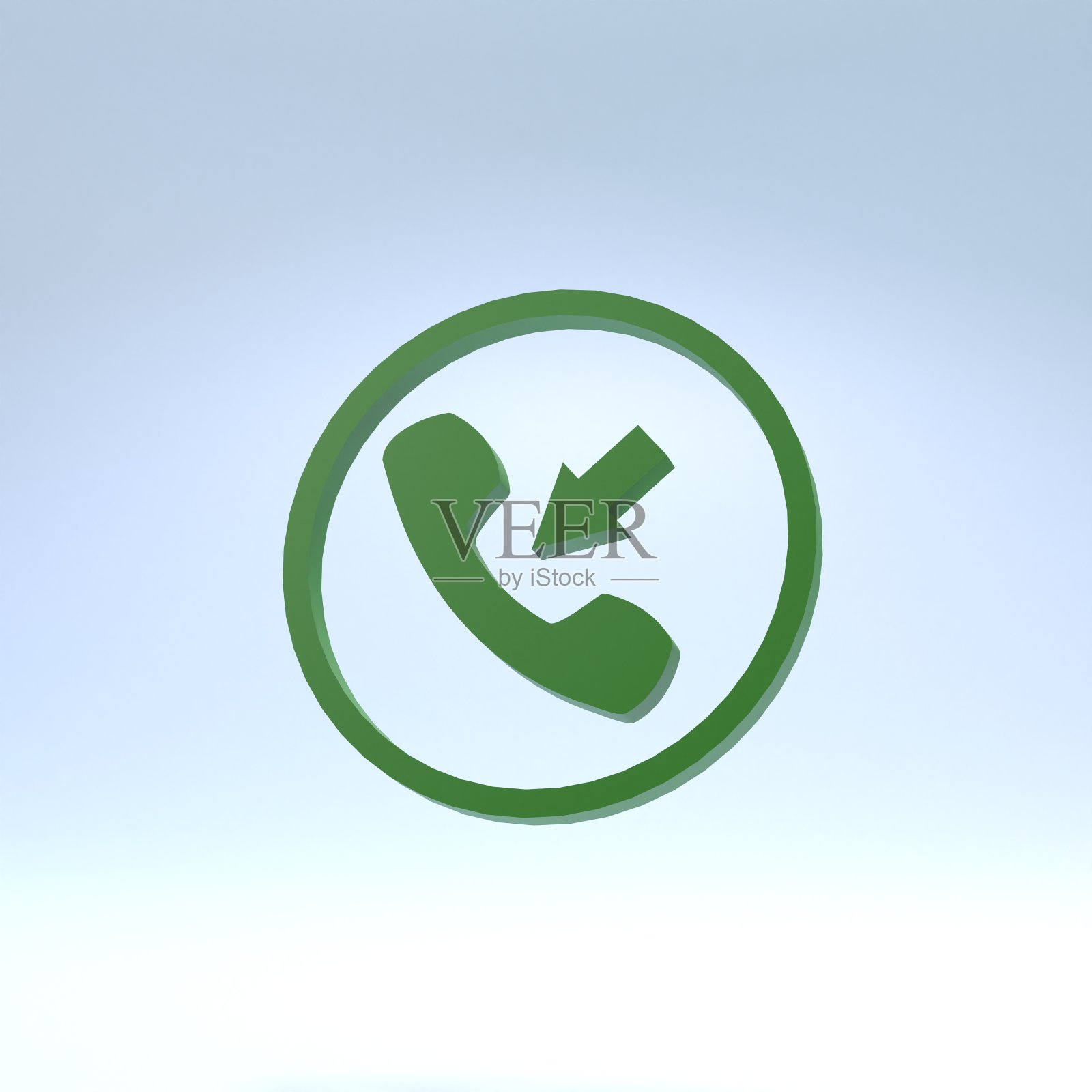 来电或呼叫号。3 d渲染。照片摄影图片