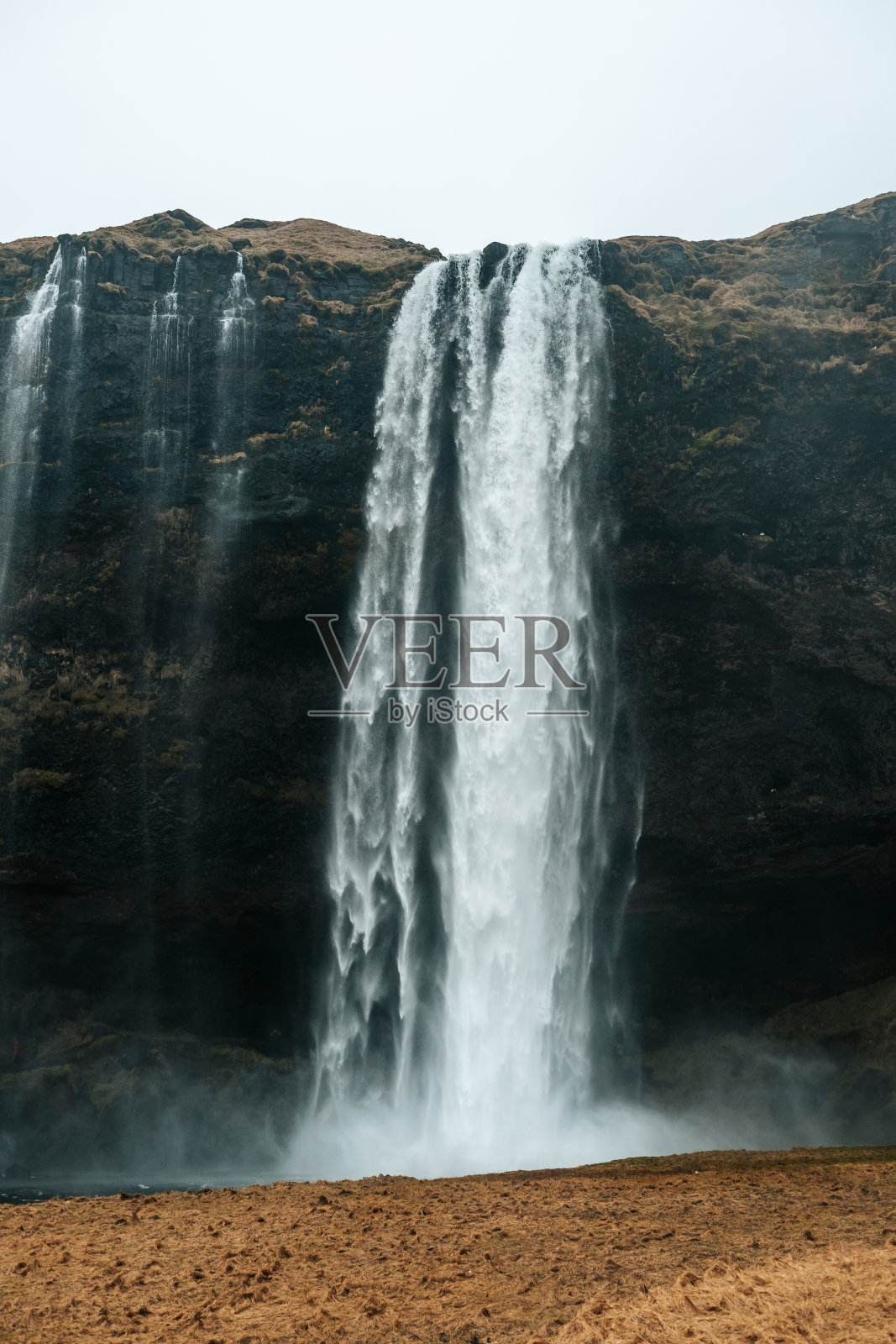 冰岛的Seljandsfoss瀑布照片摄影图片