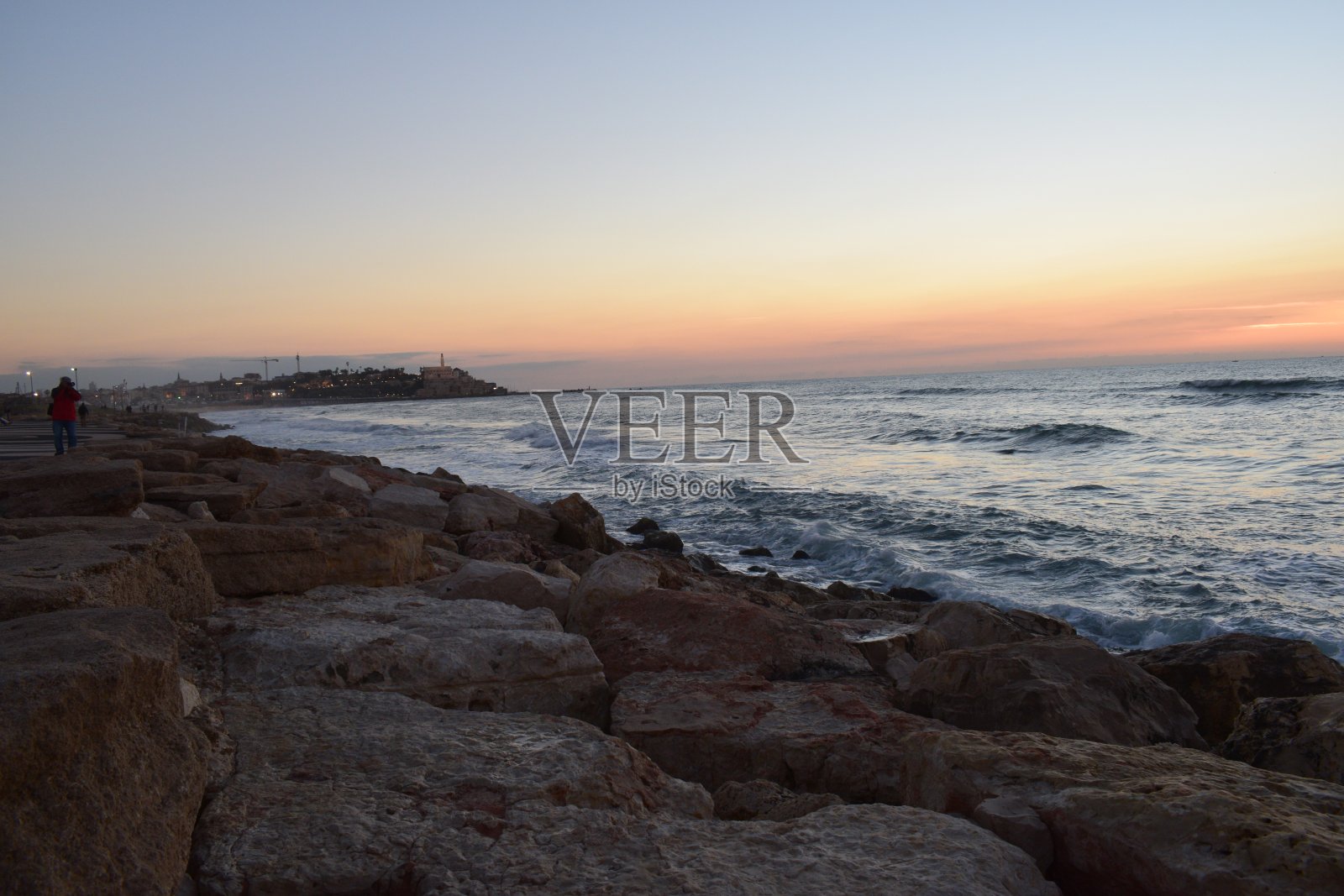 雅法特拉维夫海滩照片摄影图片