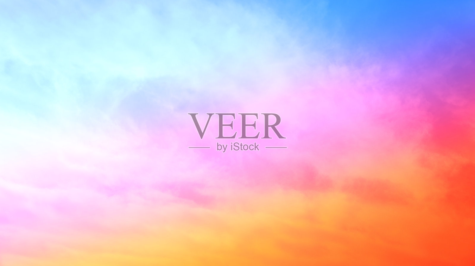 美丽的颜色戏剧性生动的积云蓬松的天空背景。照片摄影图片