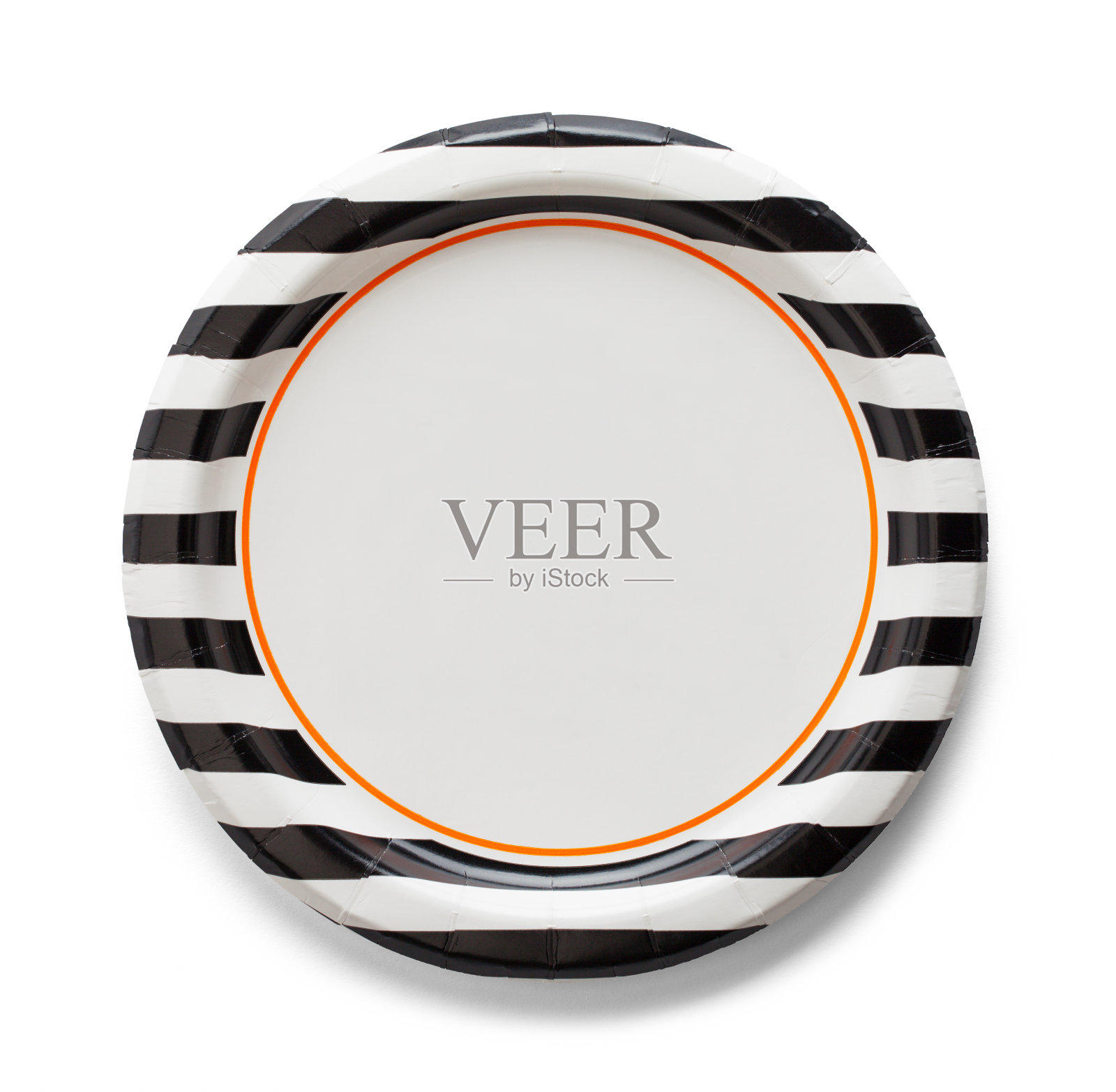 条纹纸盘子照片摄影图片