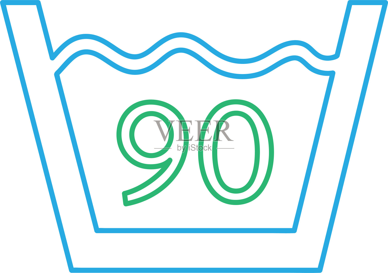 洗衣房图标符号设计插画图片素材