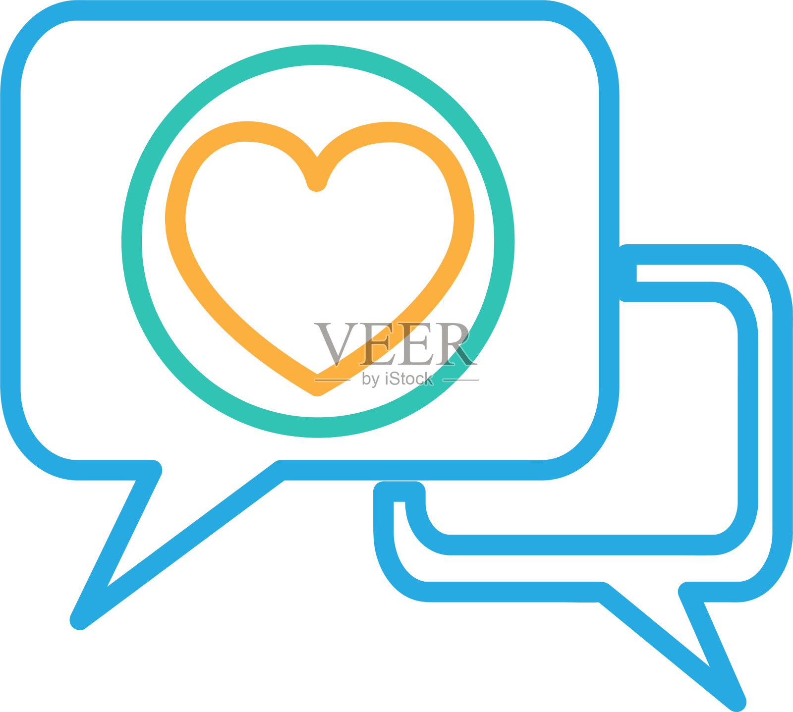 心形图标符号设计插画图片素材