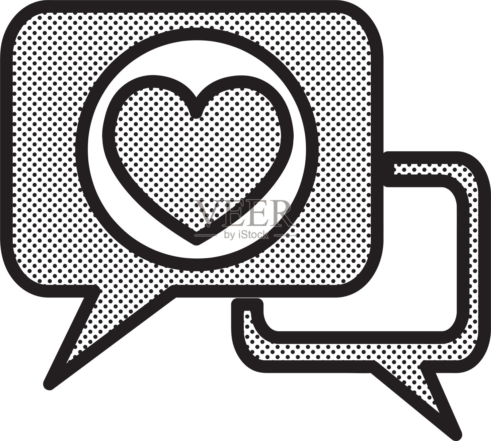 心形图标符号设计插画图片素材