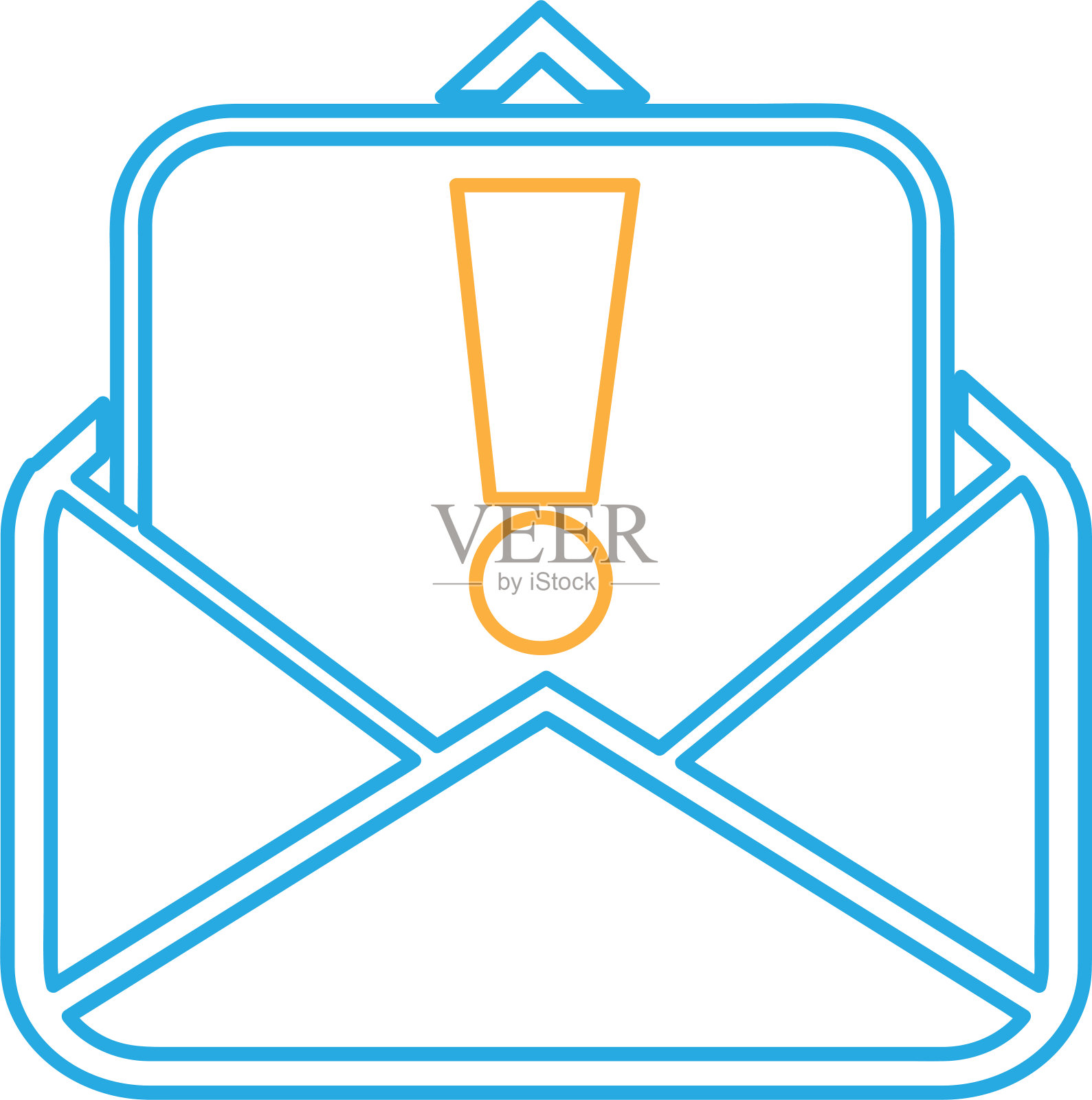 电子邮件和邮件图标符号设计插画图片素材