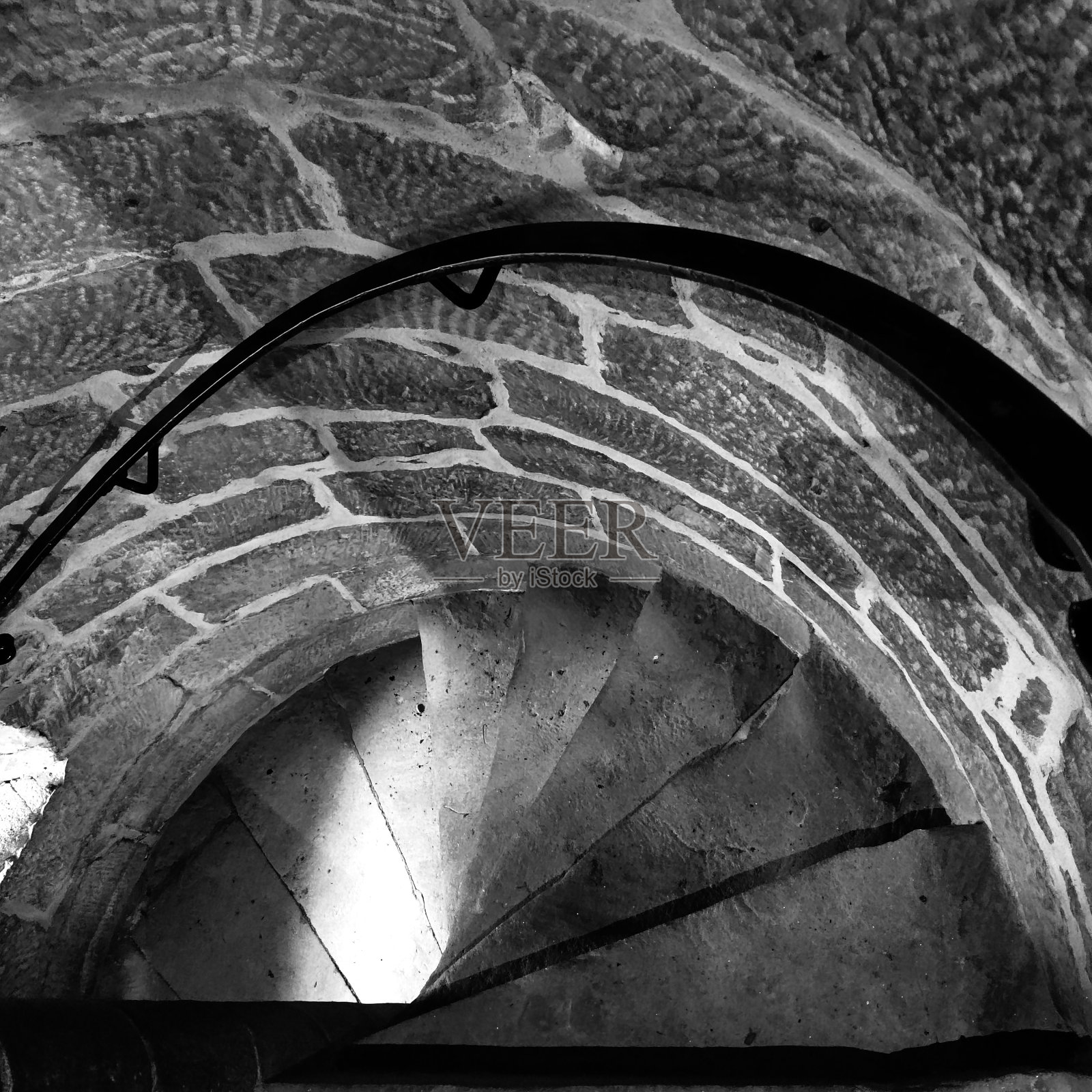 灰色的螺旋楼梯照片摄影图片