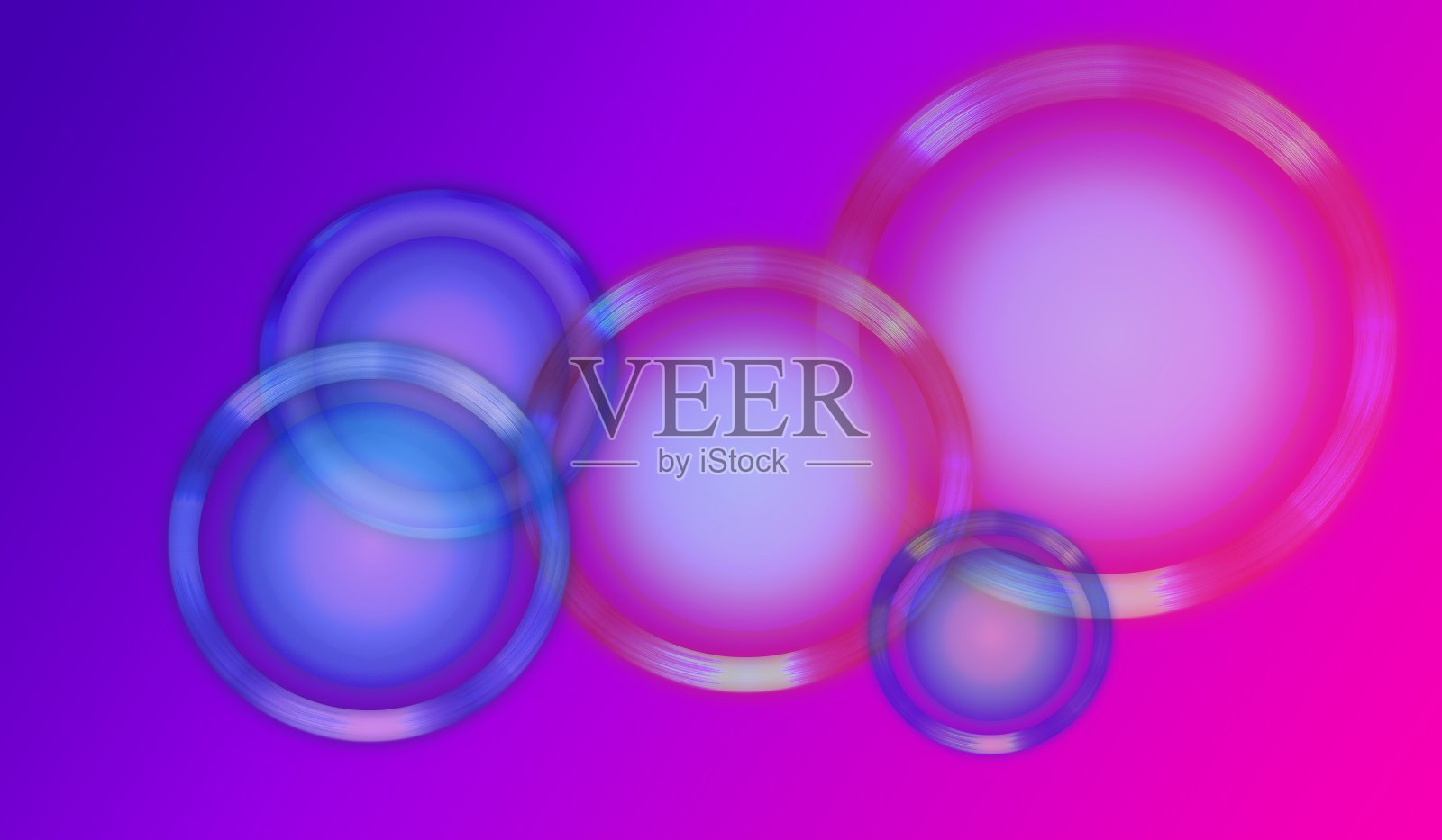 抽象的紫、粉、蓝几何圆。技术设计为您的信息,小册子,传单,业务,横幅,营销…照片摄影图片