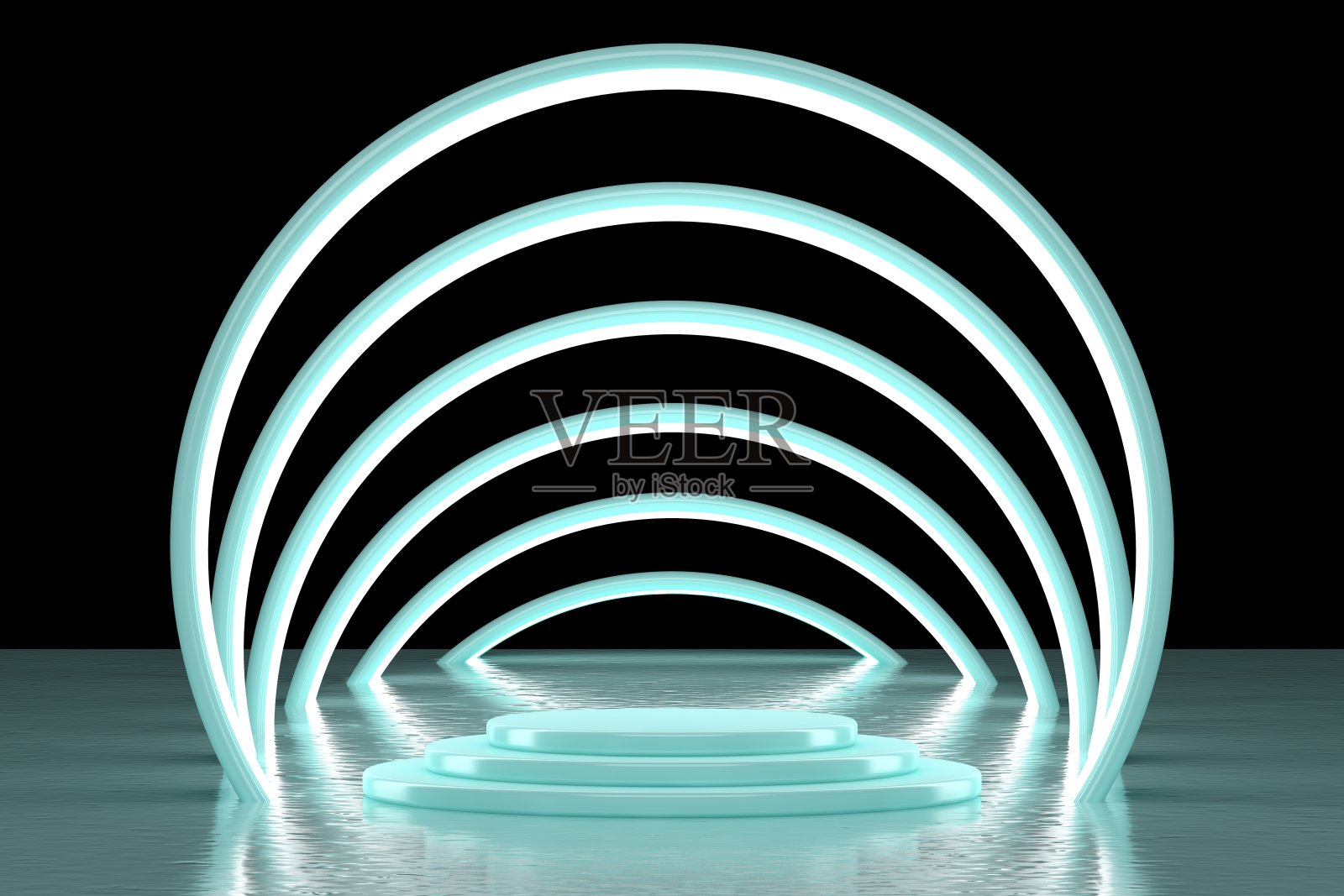 三维渲染展览背景,现代三维抽象背景现代产品展示平台照片摄影图片