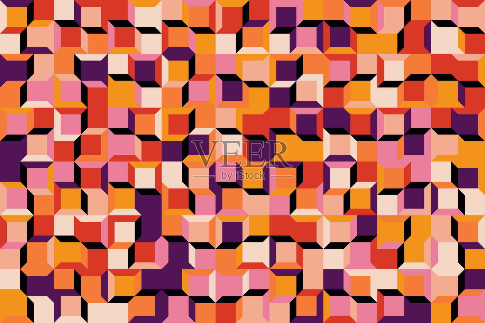 几何抽象图案图形与矢量几何形状和形式插画图片素材