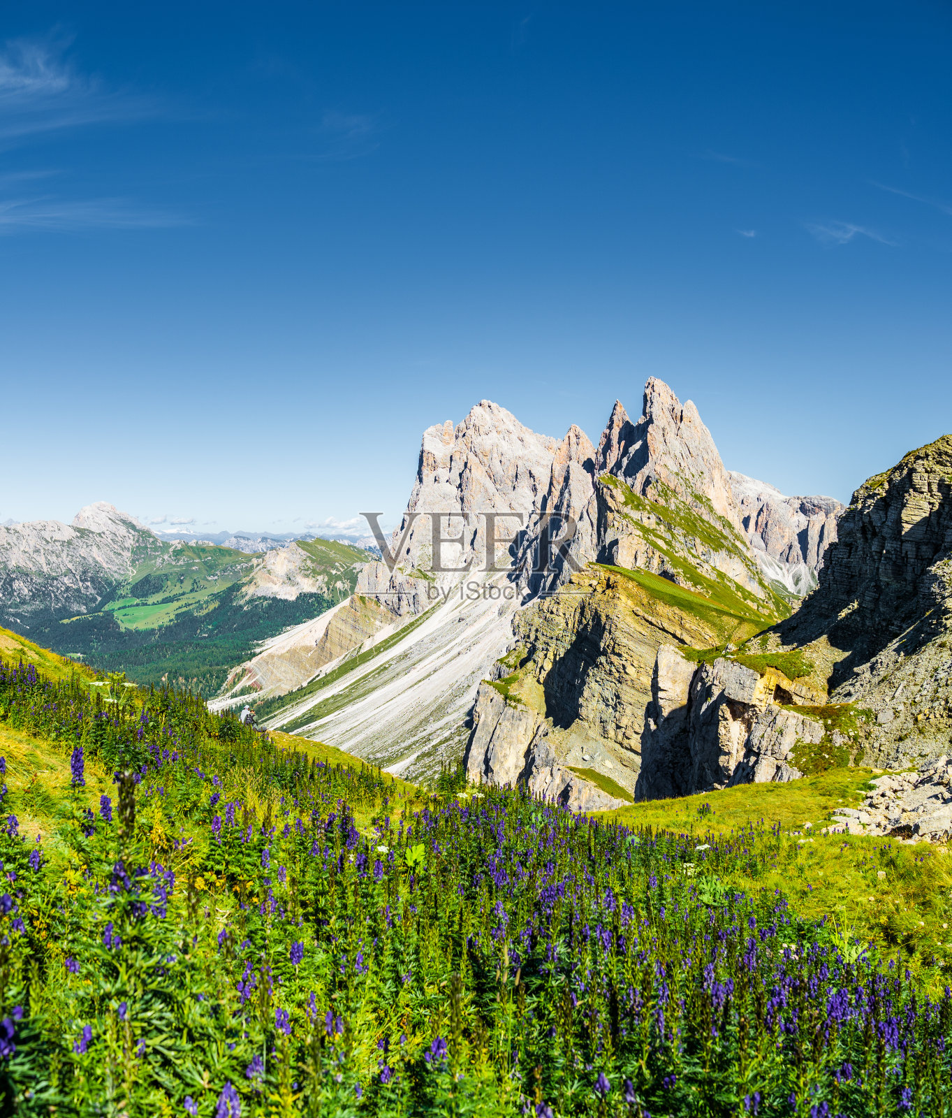 意大利阿尔卑斯山-西塞达山。照片摄影图片