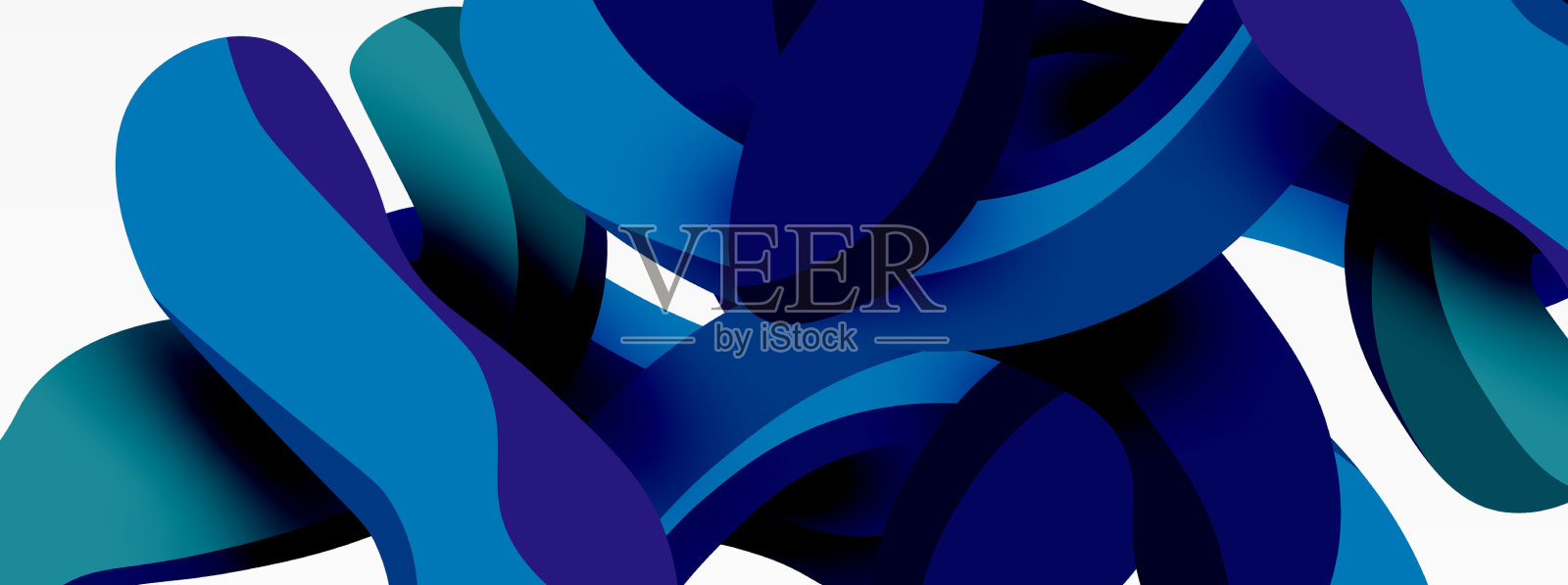 创意几何壁纸飞溅液体波插画图片素材