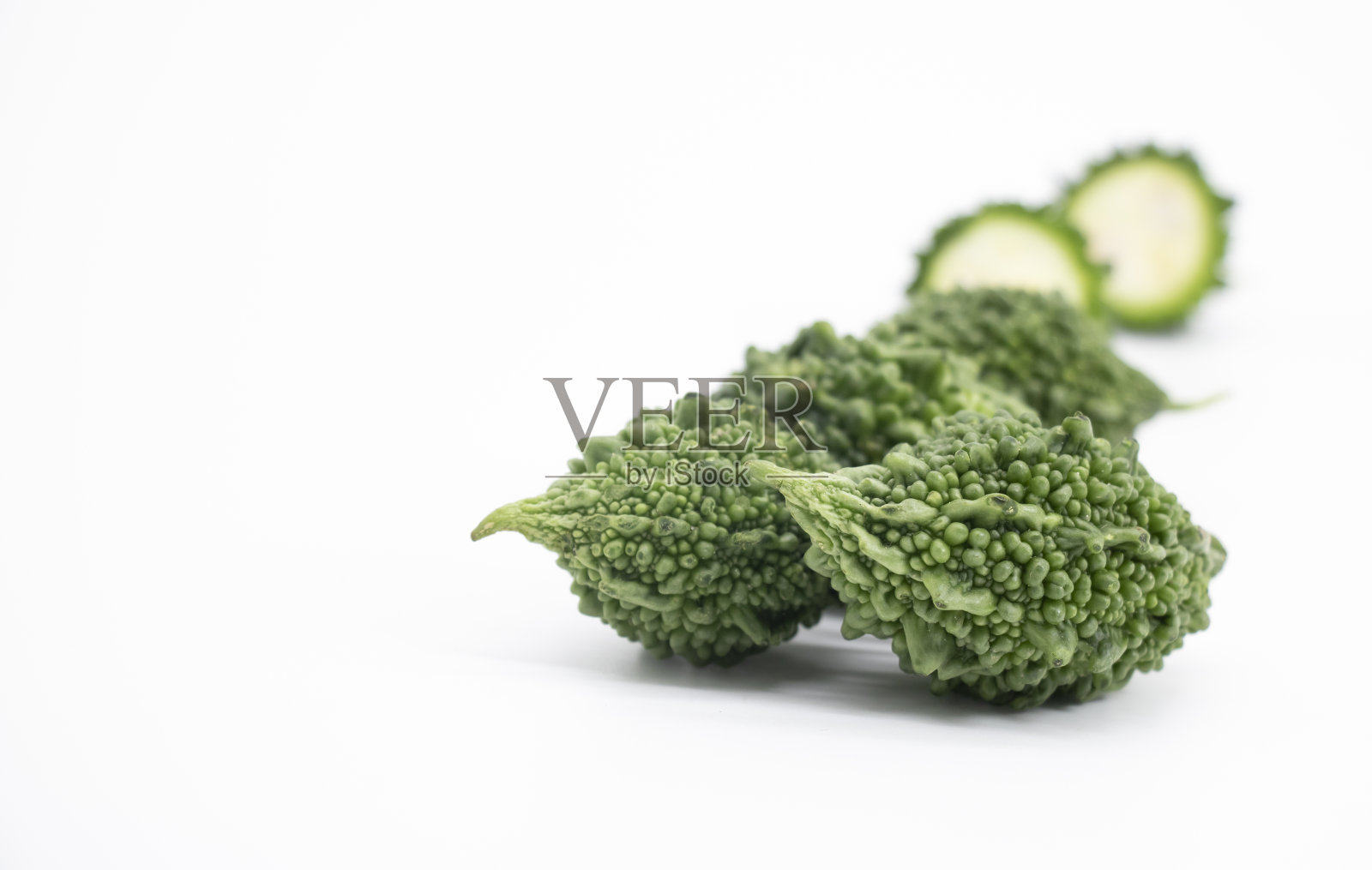鲜绿苦瓜上白,鲜产品照片摄影图片