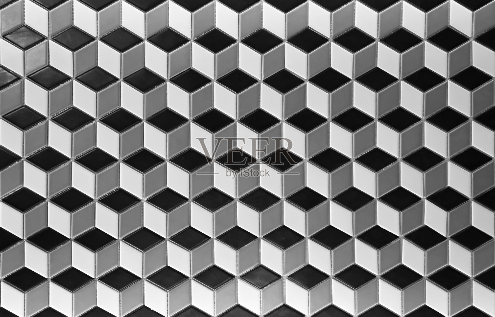 美丽的几何马赛克图案,背景照片摄影图片