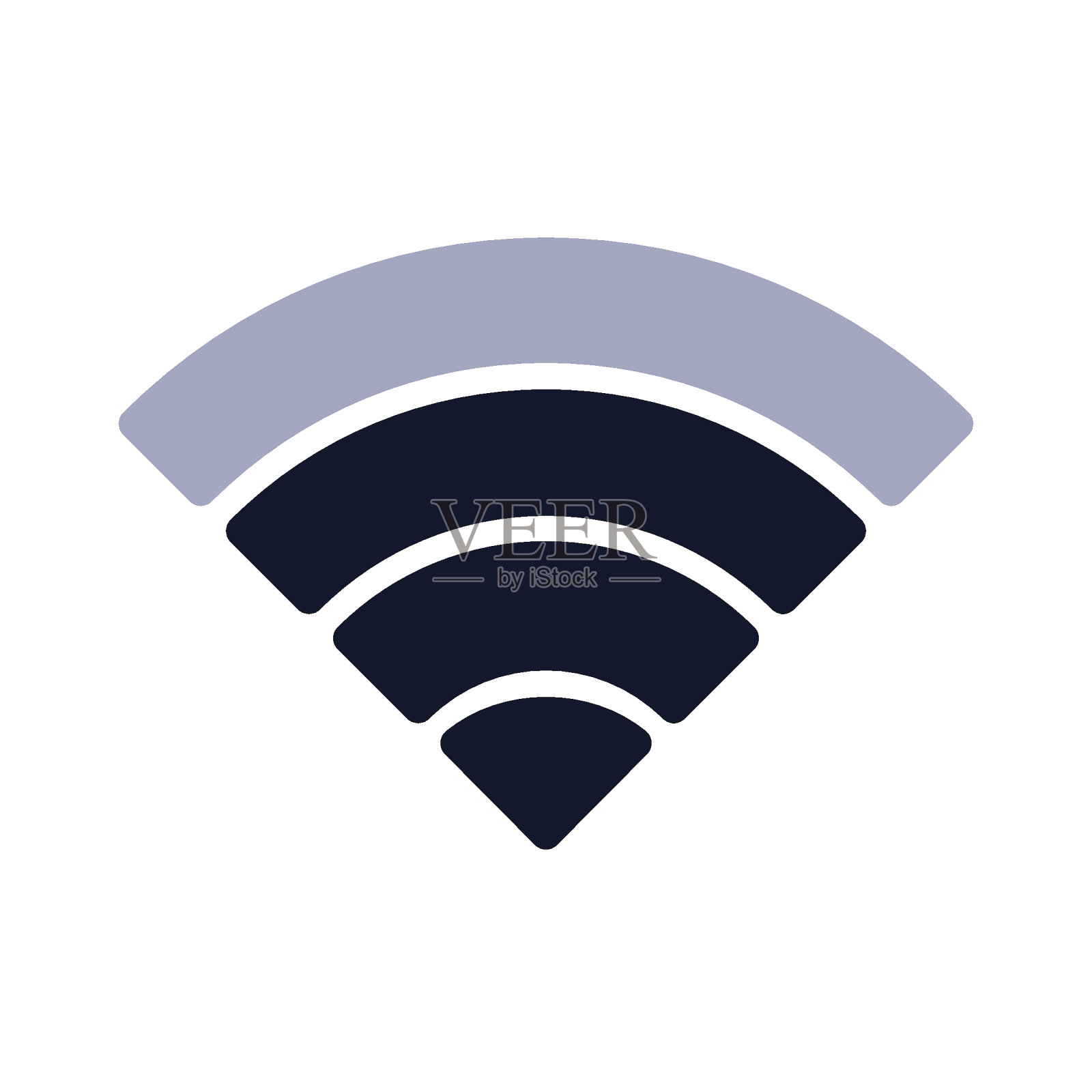 Wi-fi信号强度平面图标图标素材