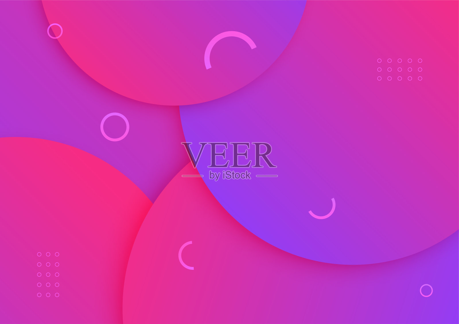 现代梯度紫色抽象彩色几何封面设计背景插画图片素材